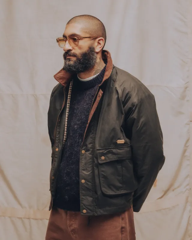 Roamer Wax Jacket - Olive sold by P & Co