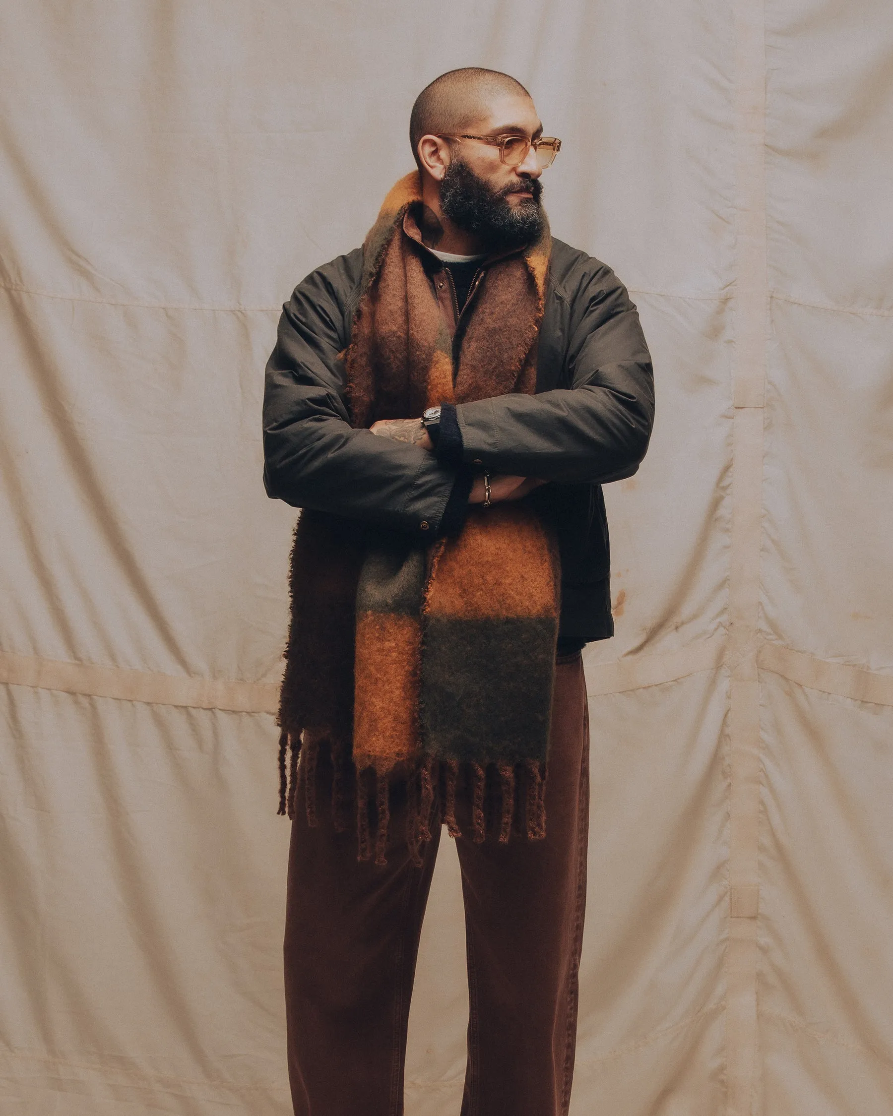 Checked Brushed Scarf - Multi sold by P & Co product image thumbnail 3