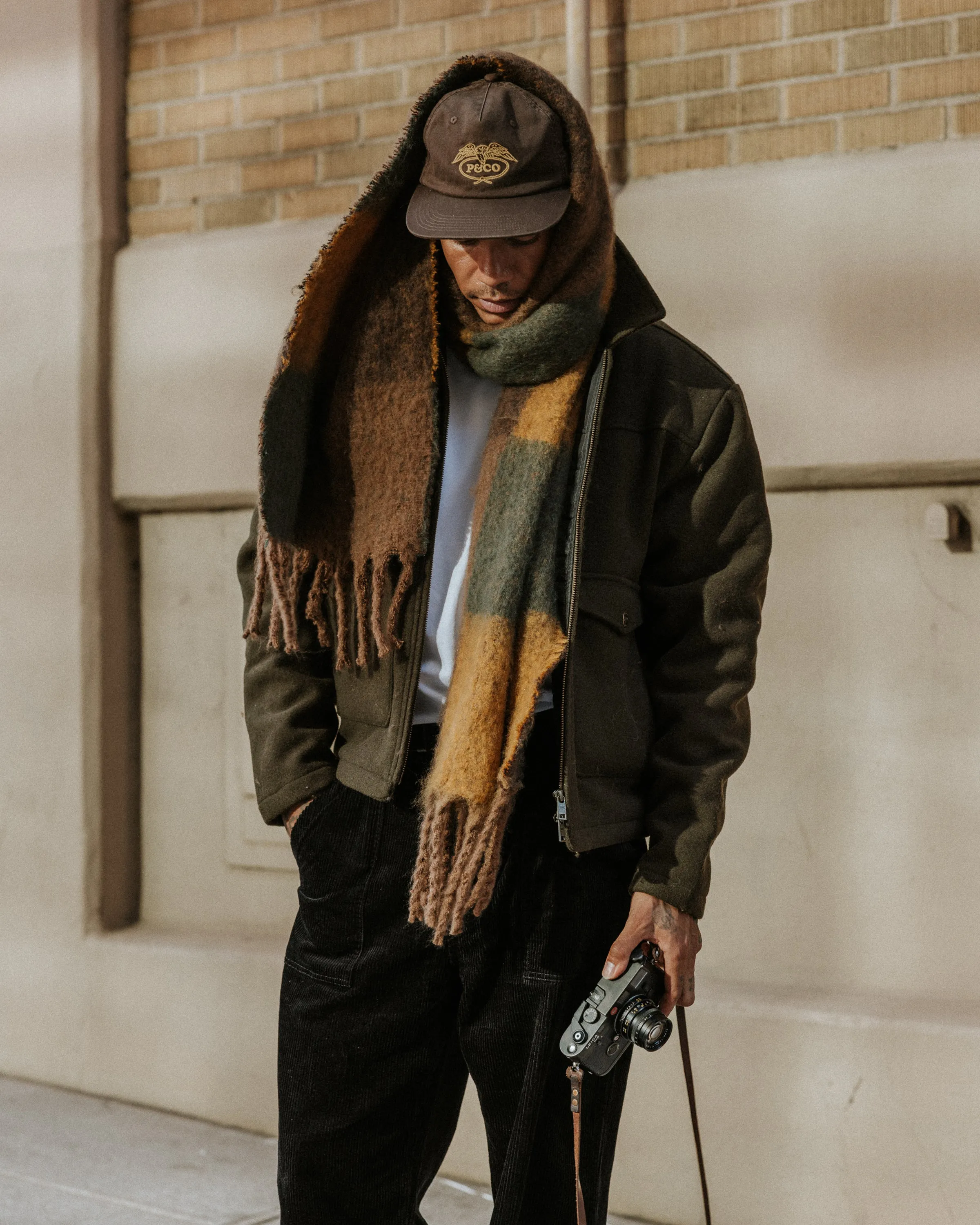 Checked Brushed Scarf - Multi sold by P & Co product image thumbnail 2