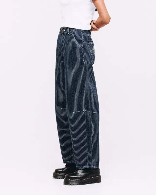 Grace Barrel Leg Jean - Blue Hickory made by P & Co