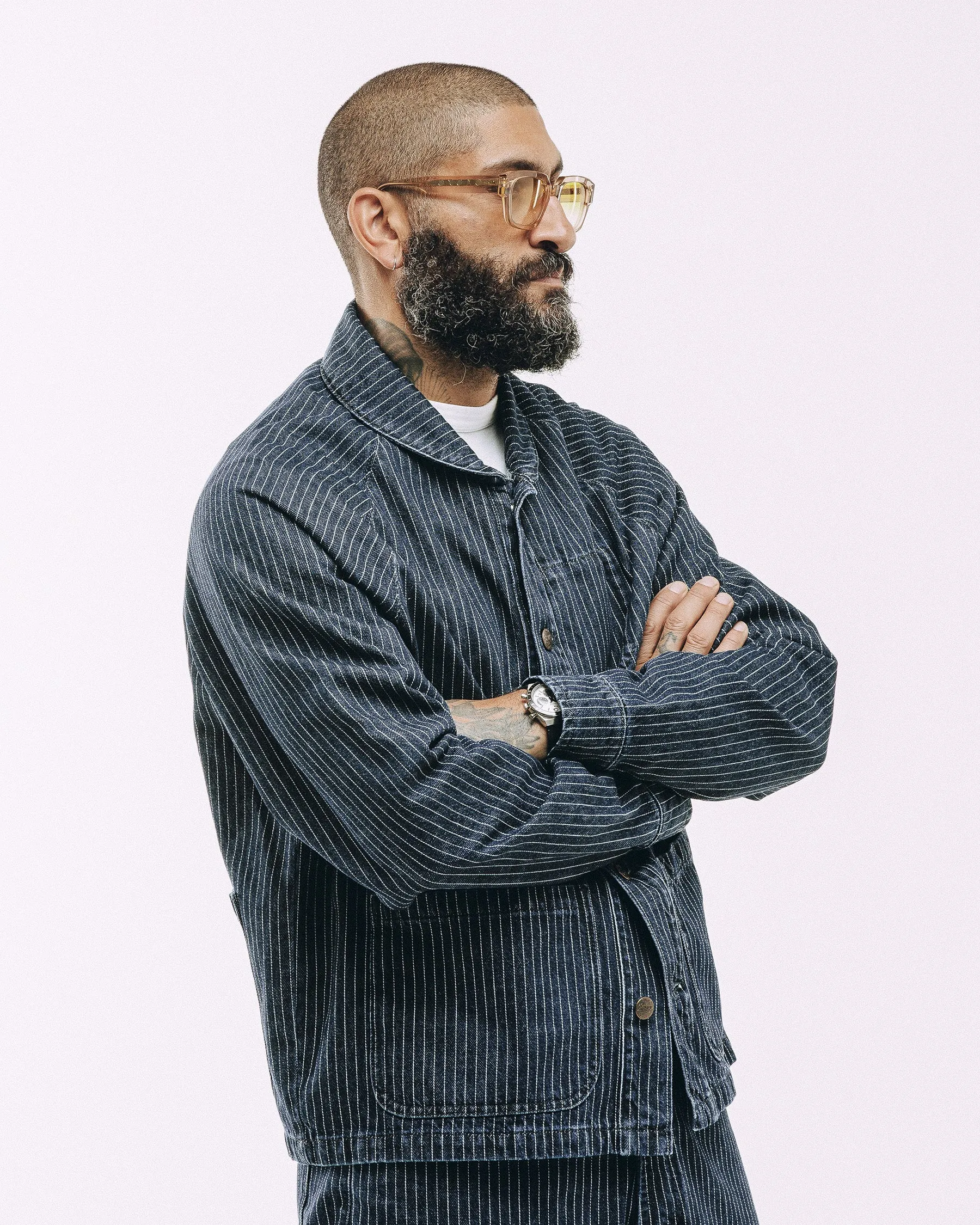 Vyse Chore Jacket - Blue Hickory sold by P & Co product image thumbnail 2