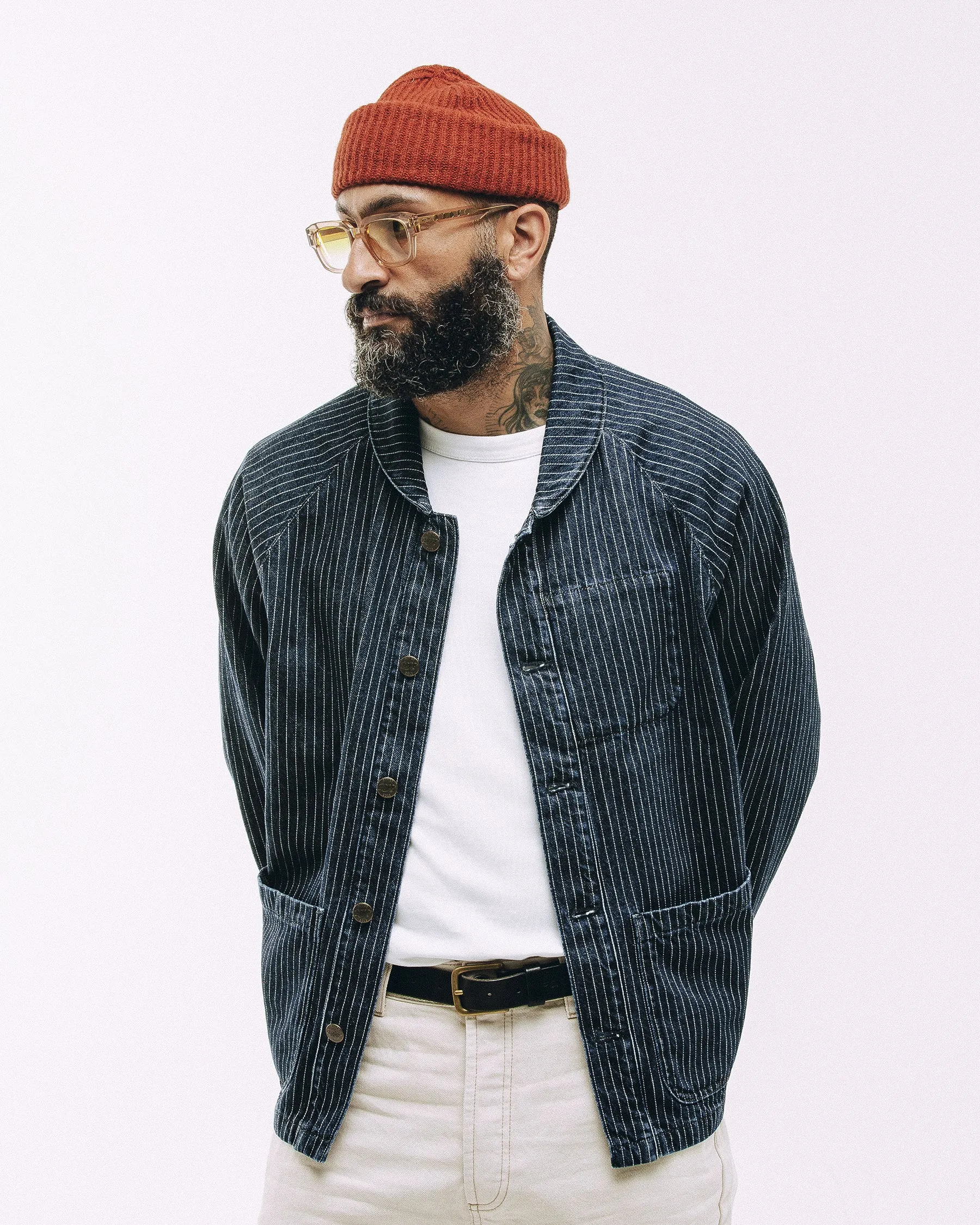 Vyse Chore Jacket - Blue Hickory sold by P & Co