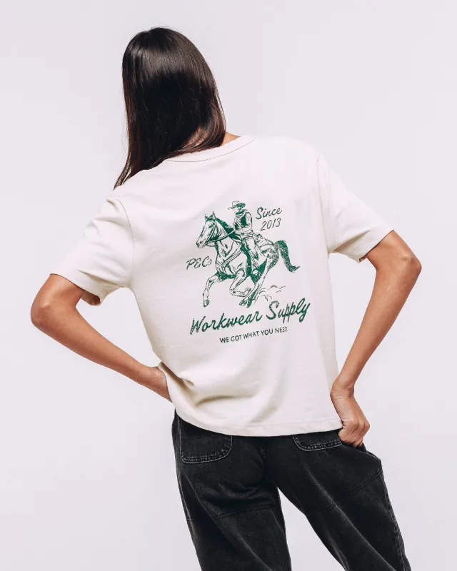 Workwear Supply T-Shirt - Bone sold by P & Co