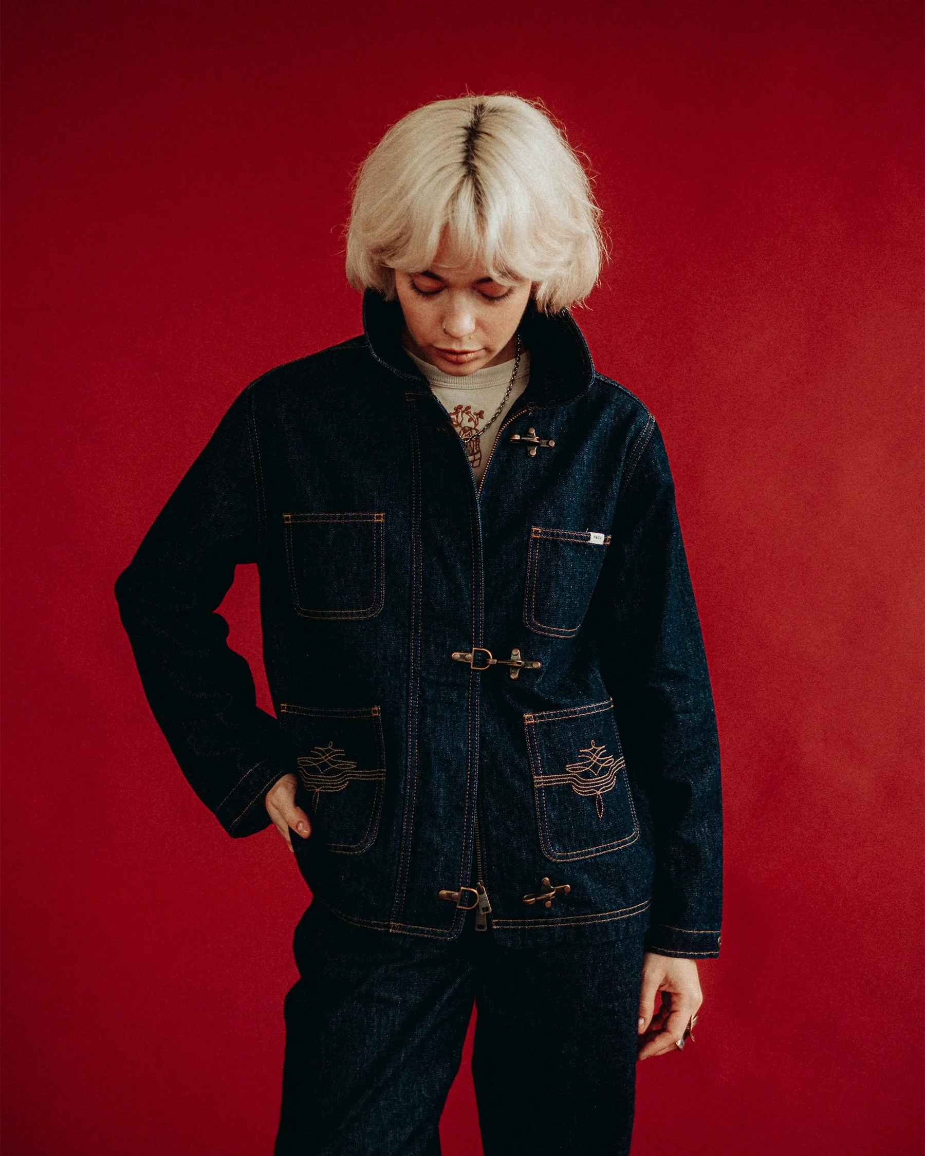 Foundry Denim Jacket - Raw Indigo sold by P & Co product image thumbnail 3