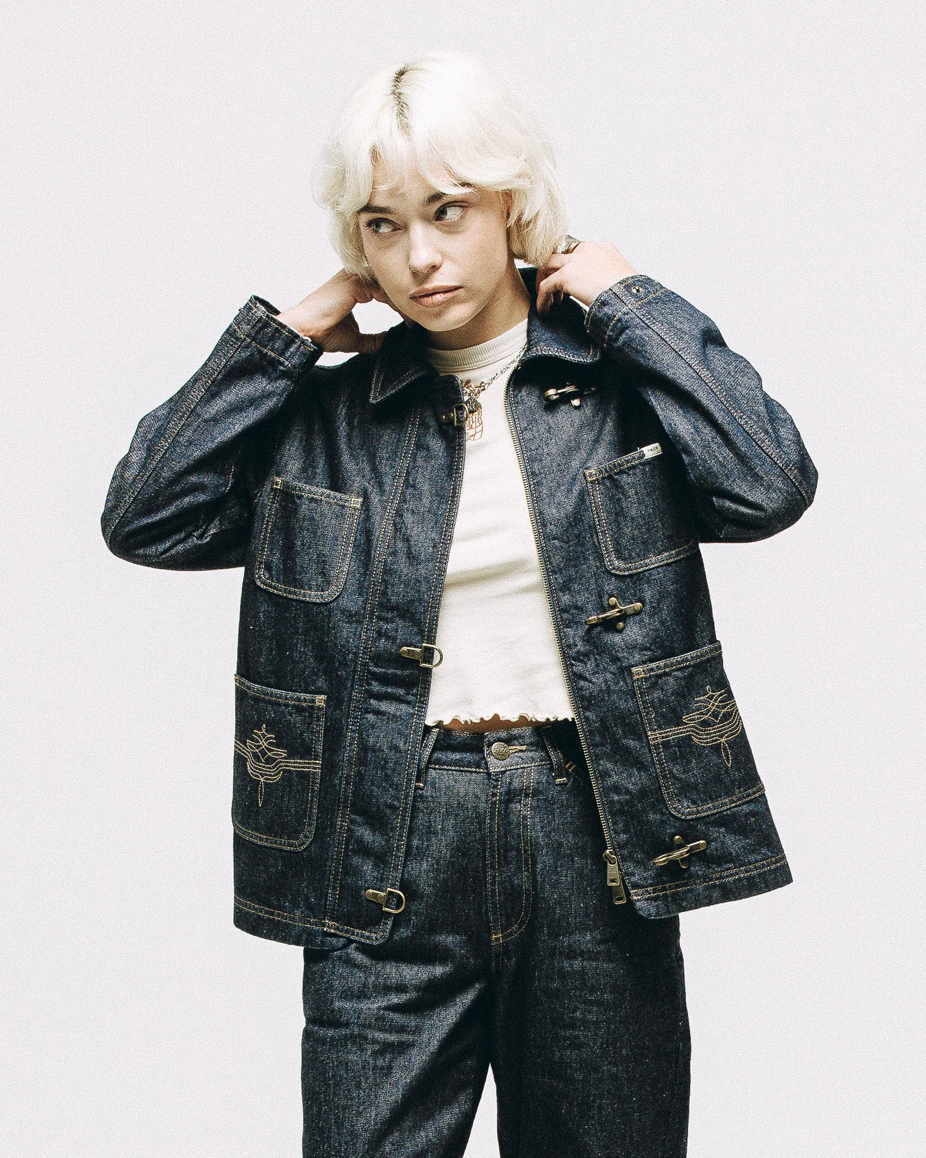 Foundry Denim Jacket - Raw Indigo sold by P & Co product image thumbnail 2