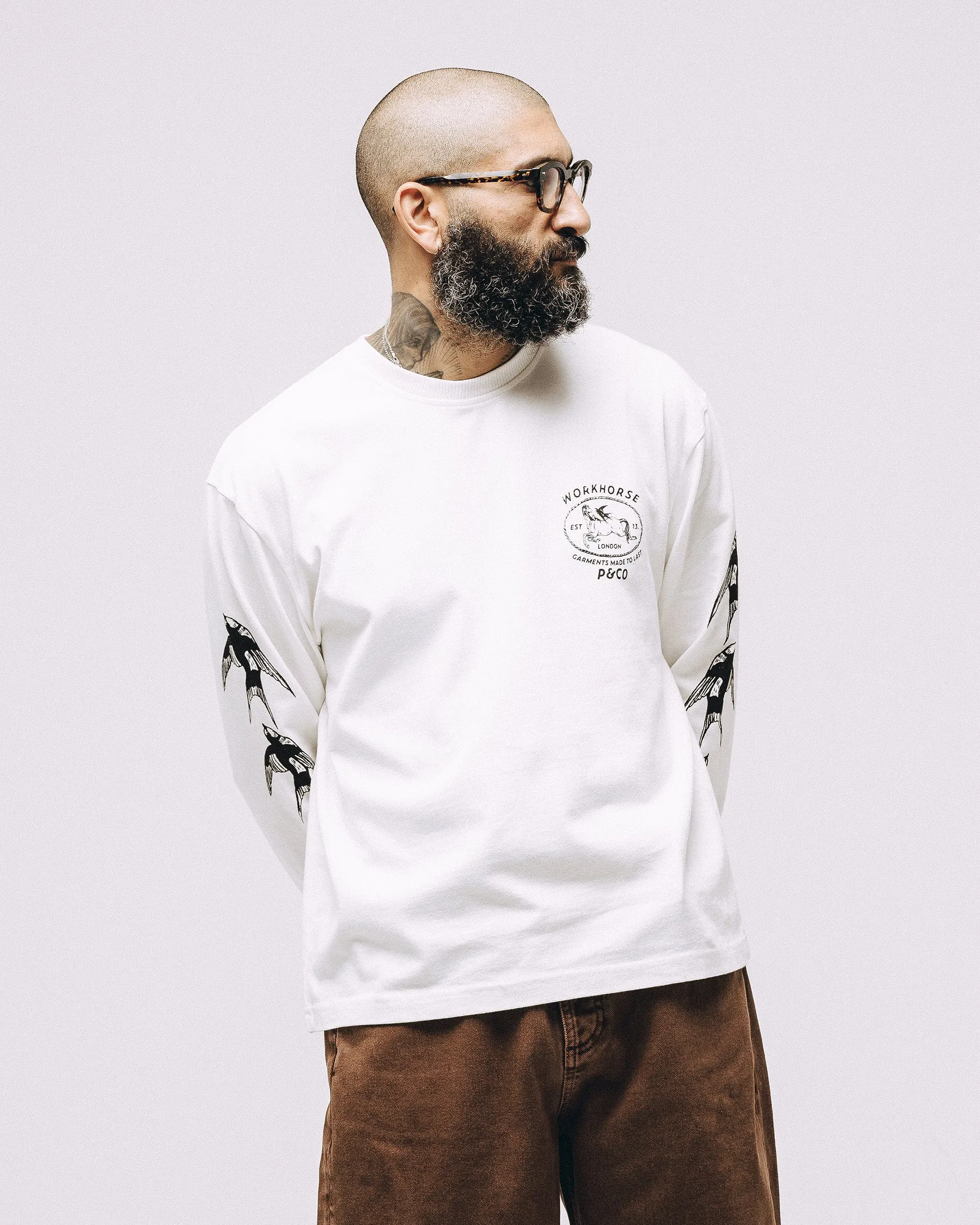Workhorse Boxy Longsleeve - Off White sold by P & Co product image thumbnail 2