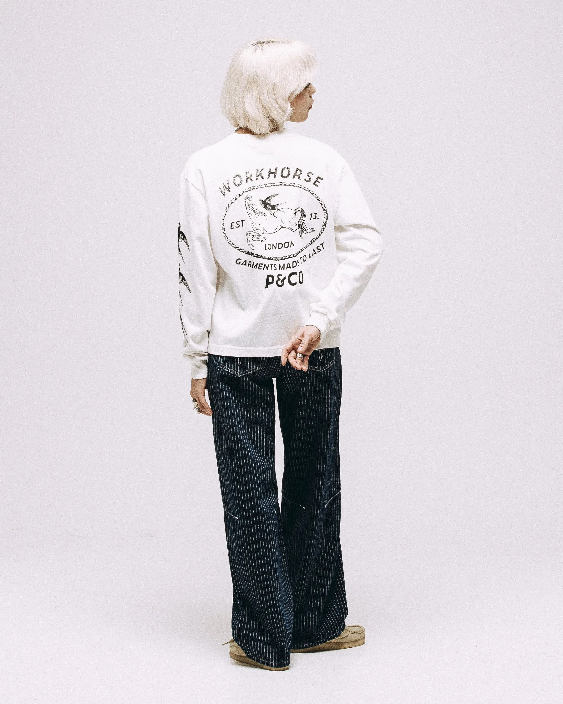Workhorse Boxy Longsleeve - Off White sold by P & Co