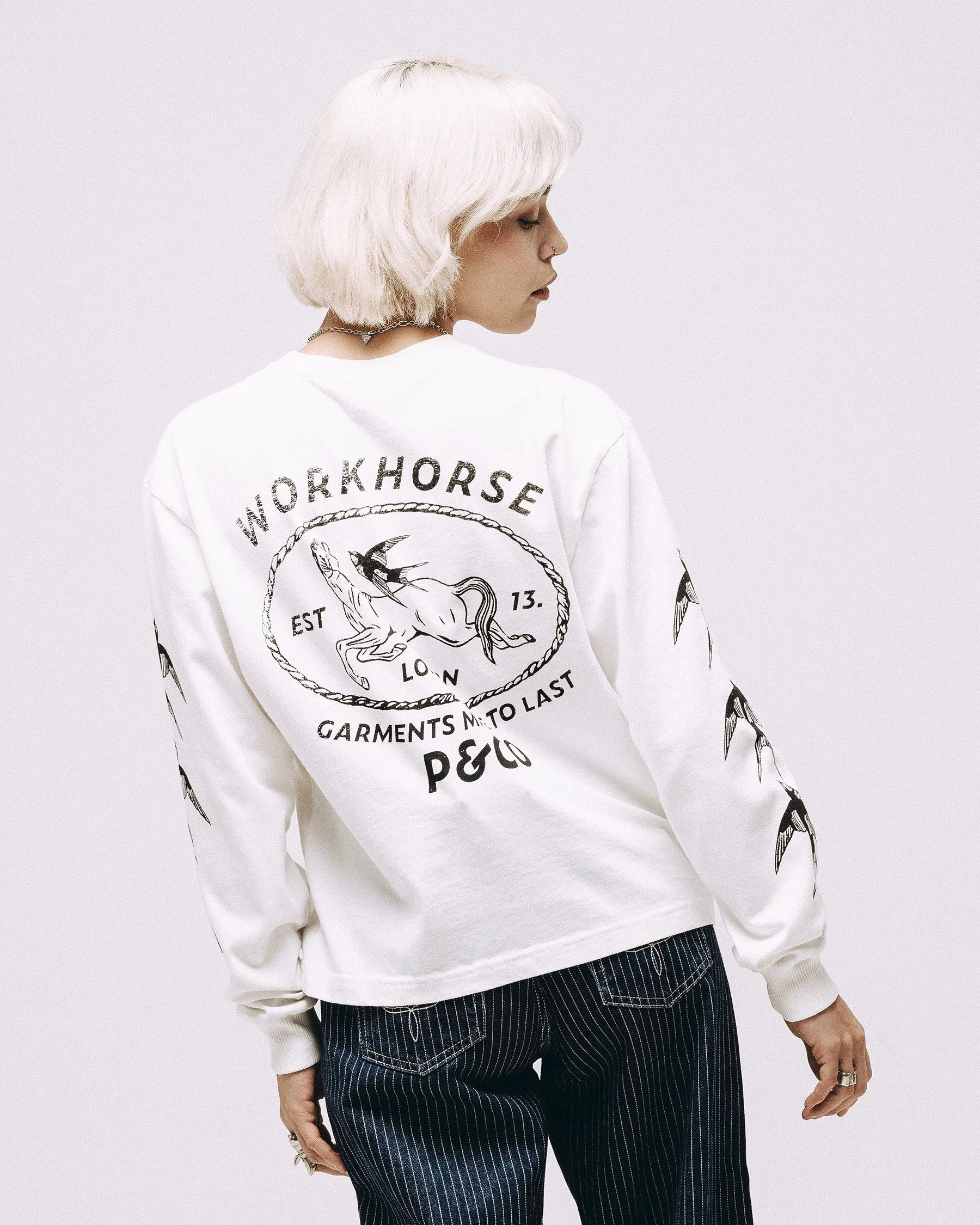 Workhorse Boxy Longsleeve - Off White sold by P & Co product image thumbnail 5
