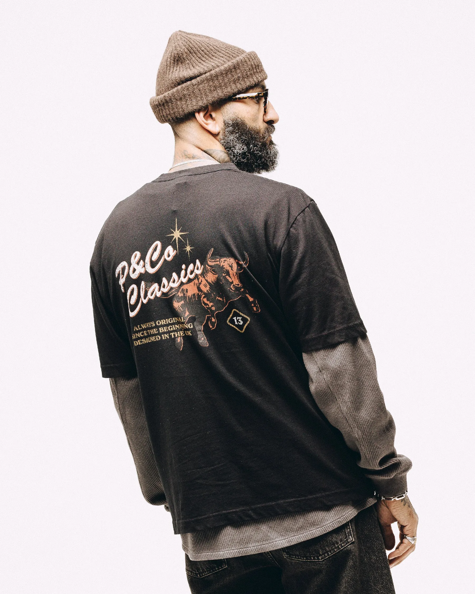 P&Co Classics T-Shirt - Washed Black sold by P & Co product image thumbnail 3