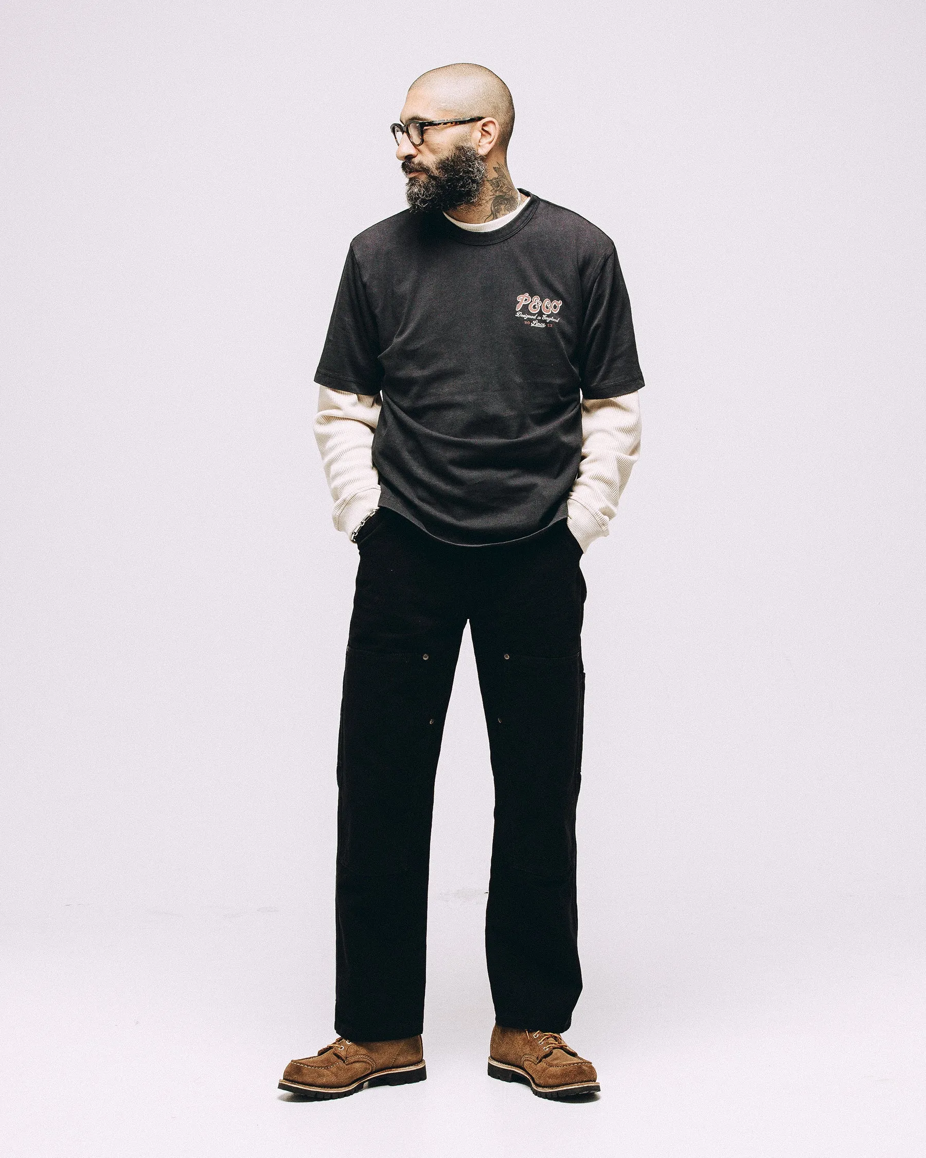 Premium Wears T-Shirt - Heavy Washed Black sold by P & Co product image thumbnail 4