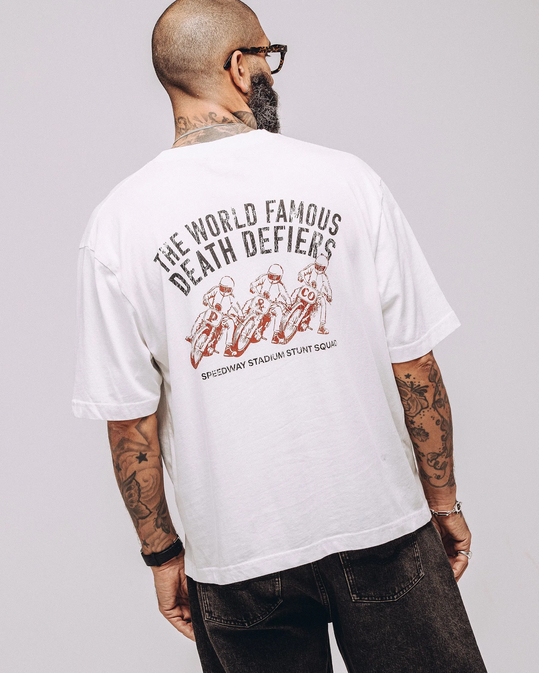 Death Defiers Boxy T-Shirt - Off White sold by P & Co product image thumbnail 4