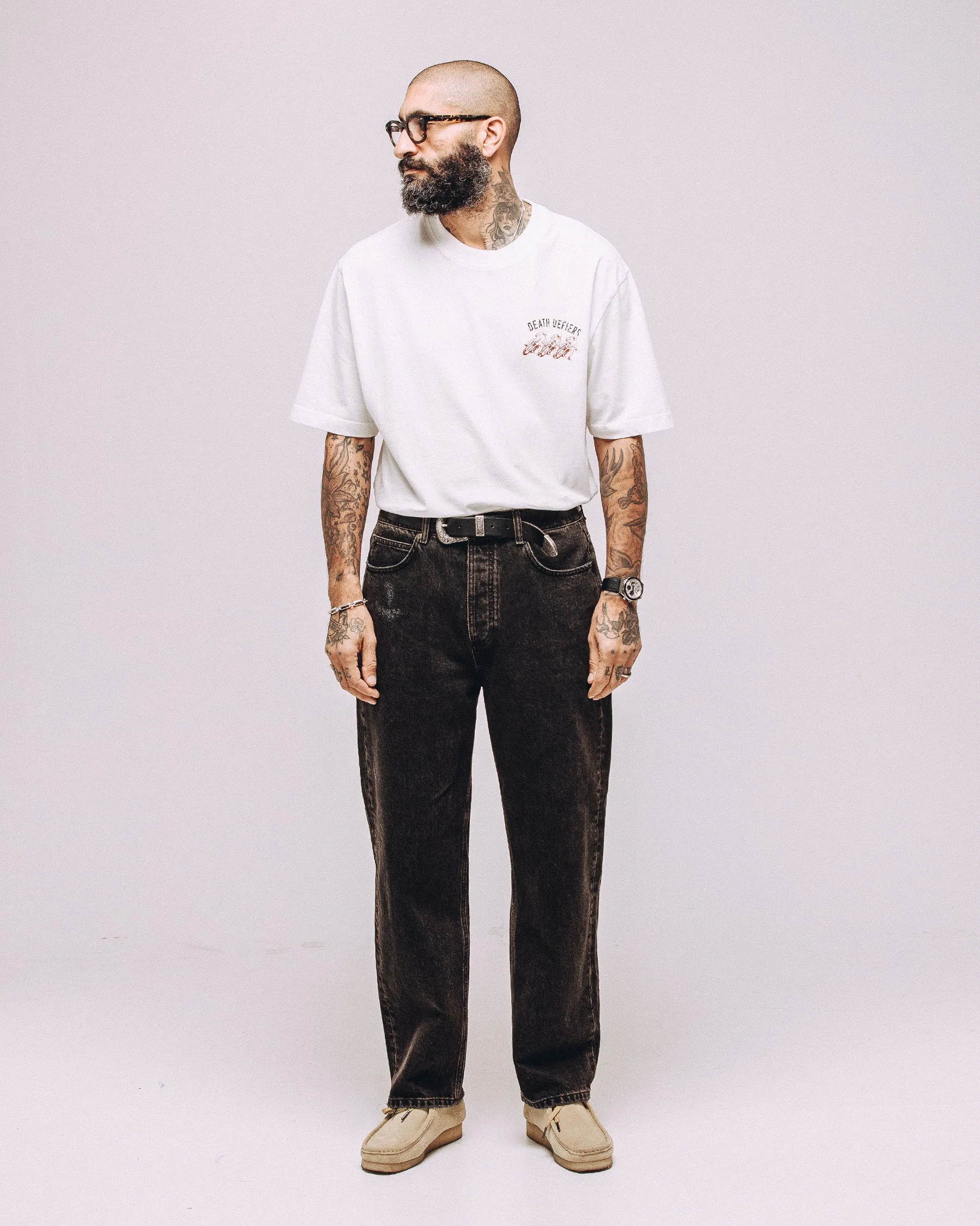 Death Defiers Boxy T-Shirt - Off White sold by P & Co product image thumbnail 5