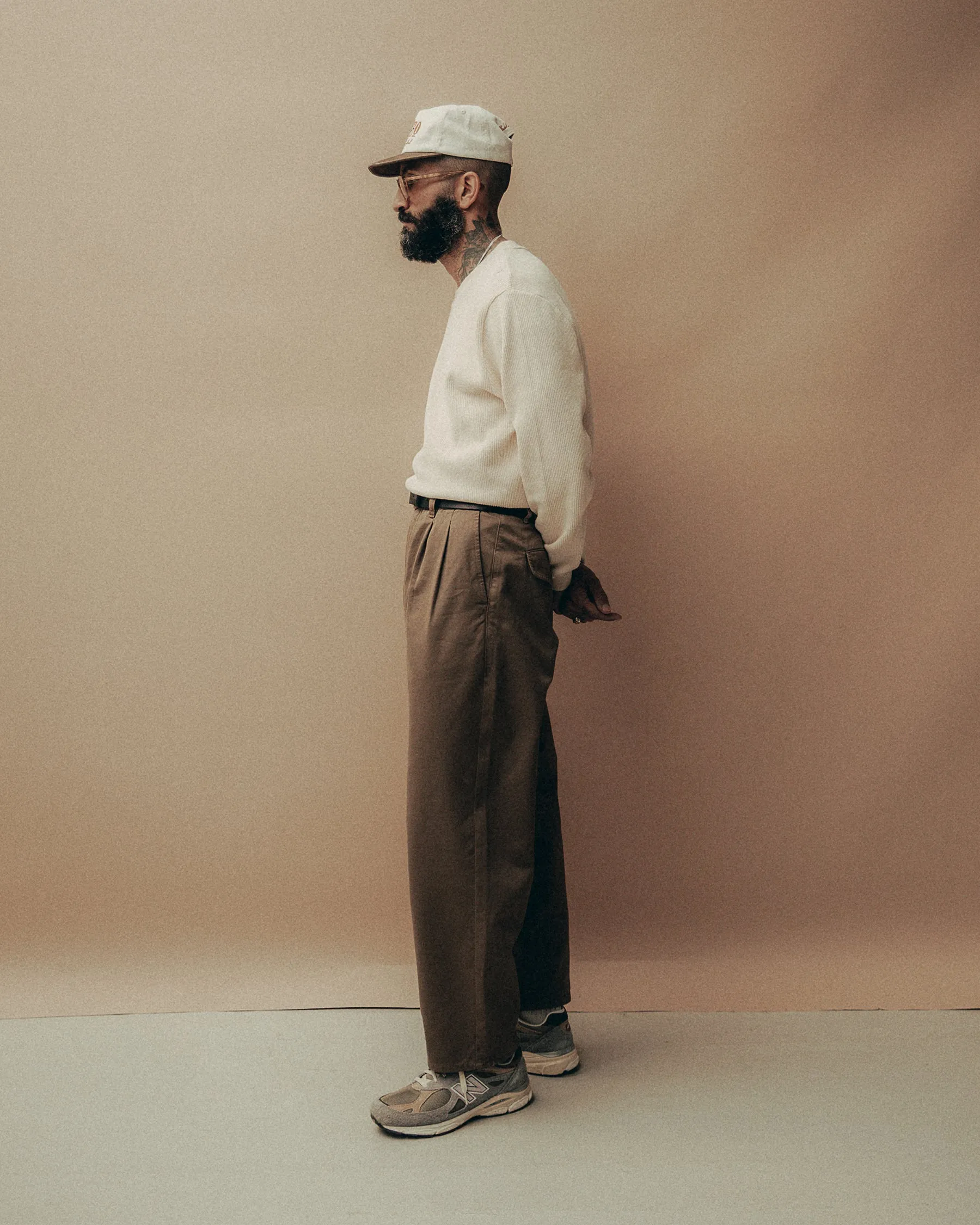 Union Pleated Pant - Olive Drab sold by P & Co product image thumbnail 3