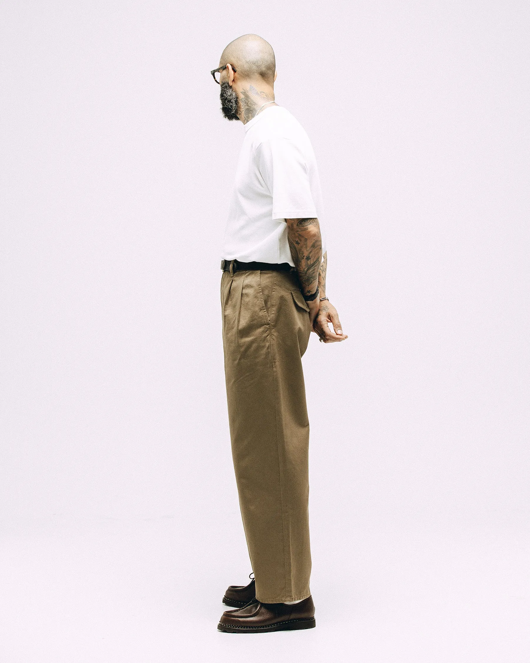 Union Pleated Pant - Olive Drab sold by P & Co product image thumbnail 2
