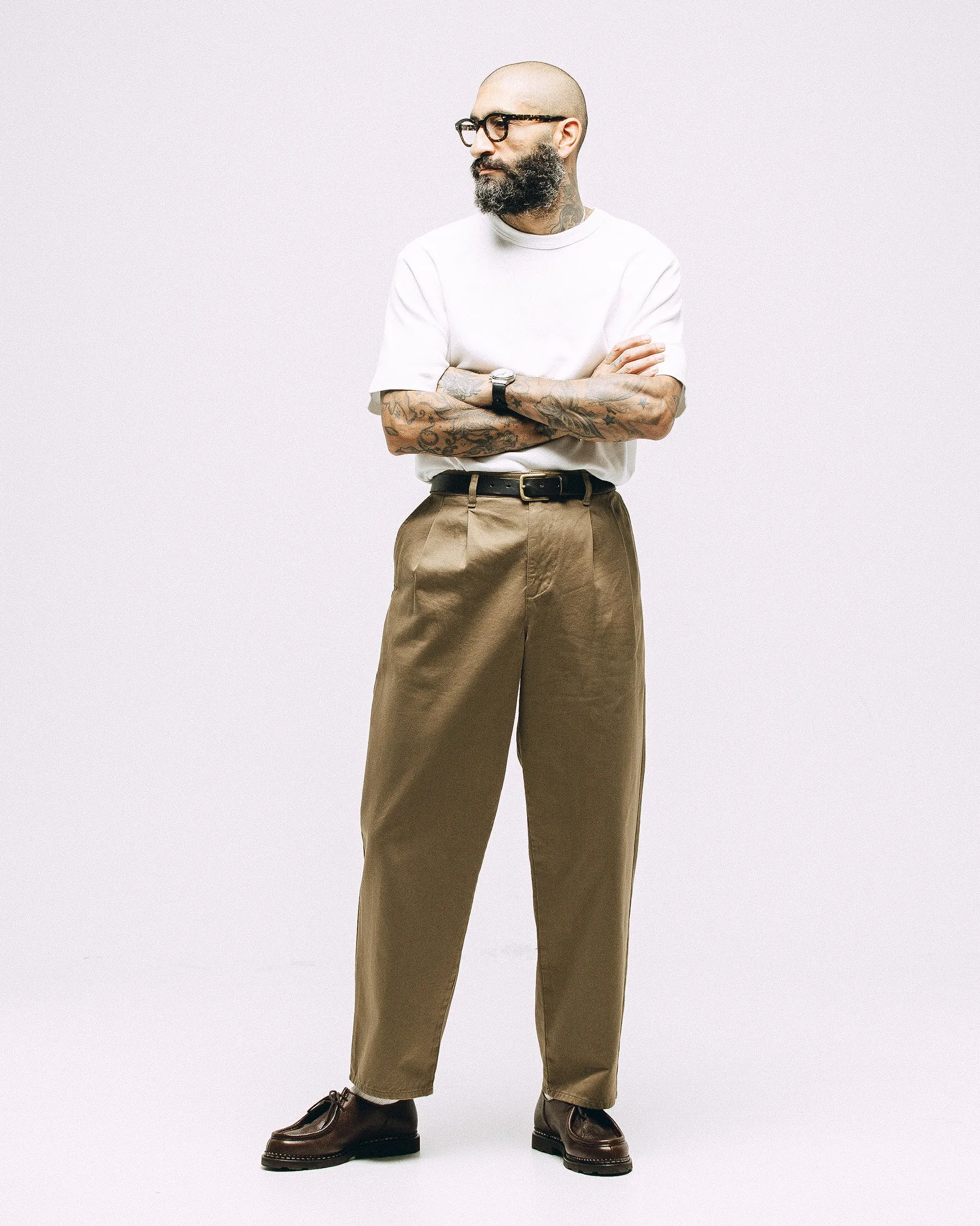 Union Pleated Pant - Olive Drab sold by P & Co product image thumbnail 5