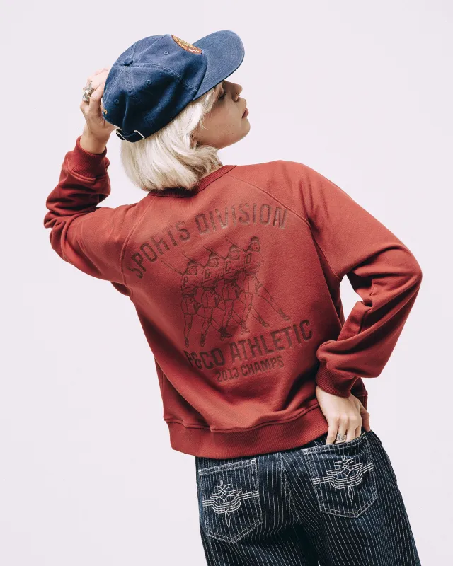 Sports Division Sweatshirt - Washed Red sold by P & Co