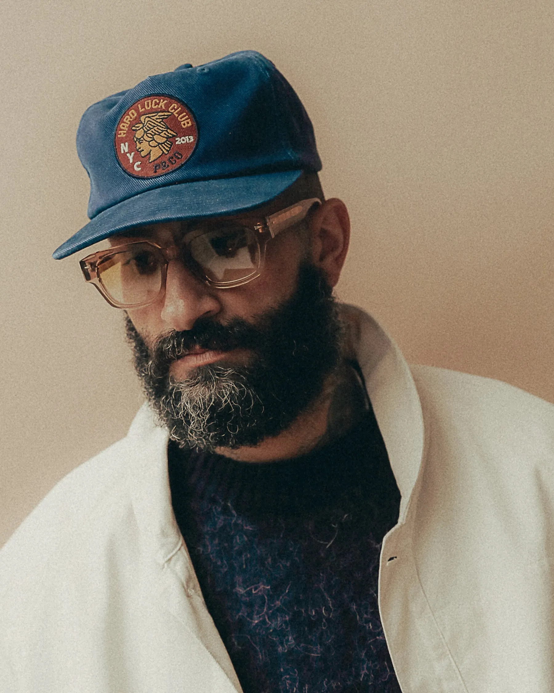 Hard Luck 5 Panel Cap - Navy sold by P & Co product image thumbnail 2