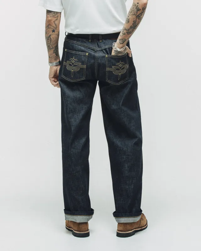 Wyatt Selvedge Denim Jean - Raw Indigo made by P & Co