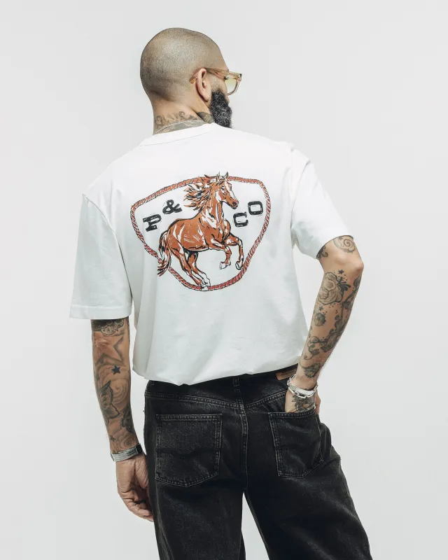 Wild Horse T-Shirt - Off White sold by P & Co
