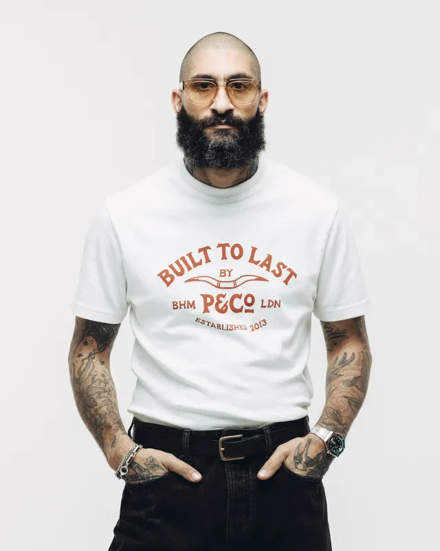 Built To Last 50's T-Shirt - Off White sold by P & Co