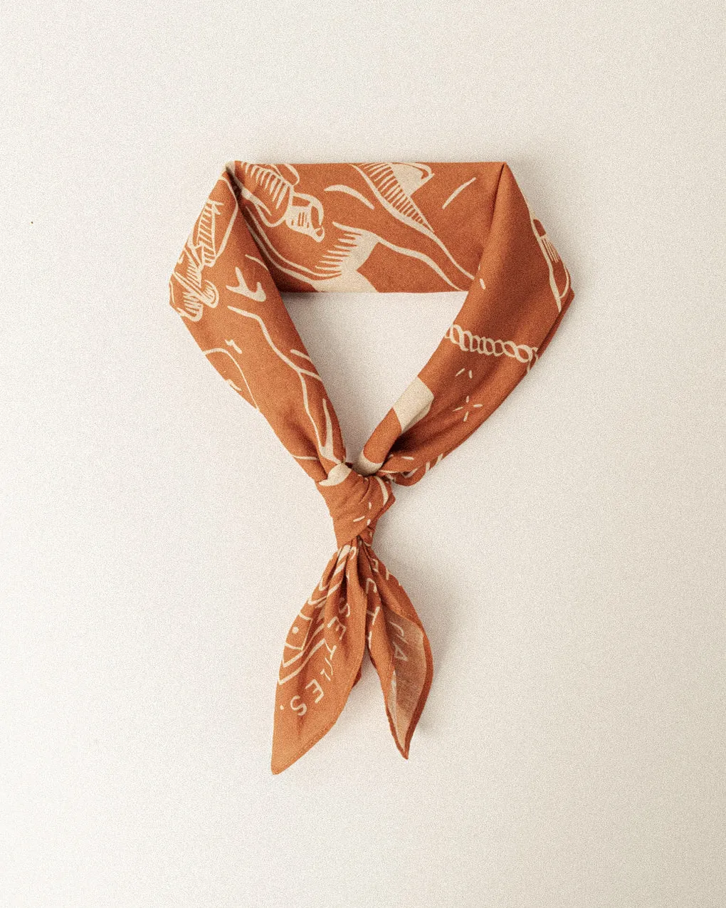 Lone Ranger Bandana - Rust sold by P & Co