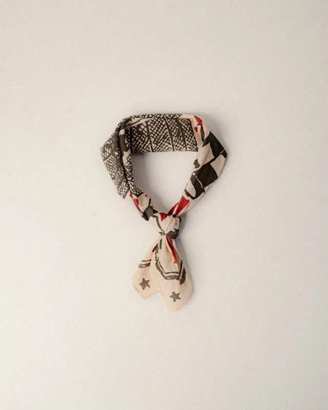 Globe Of Death Bandana - Ecru sold by P & Co