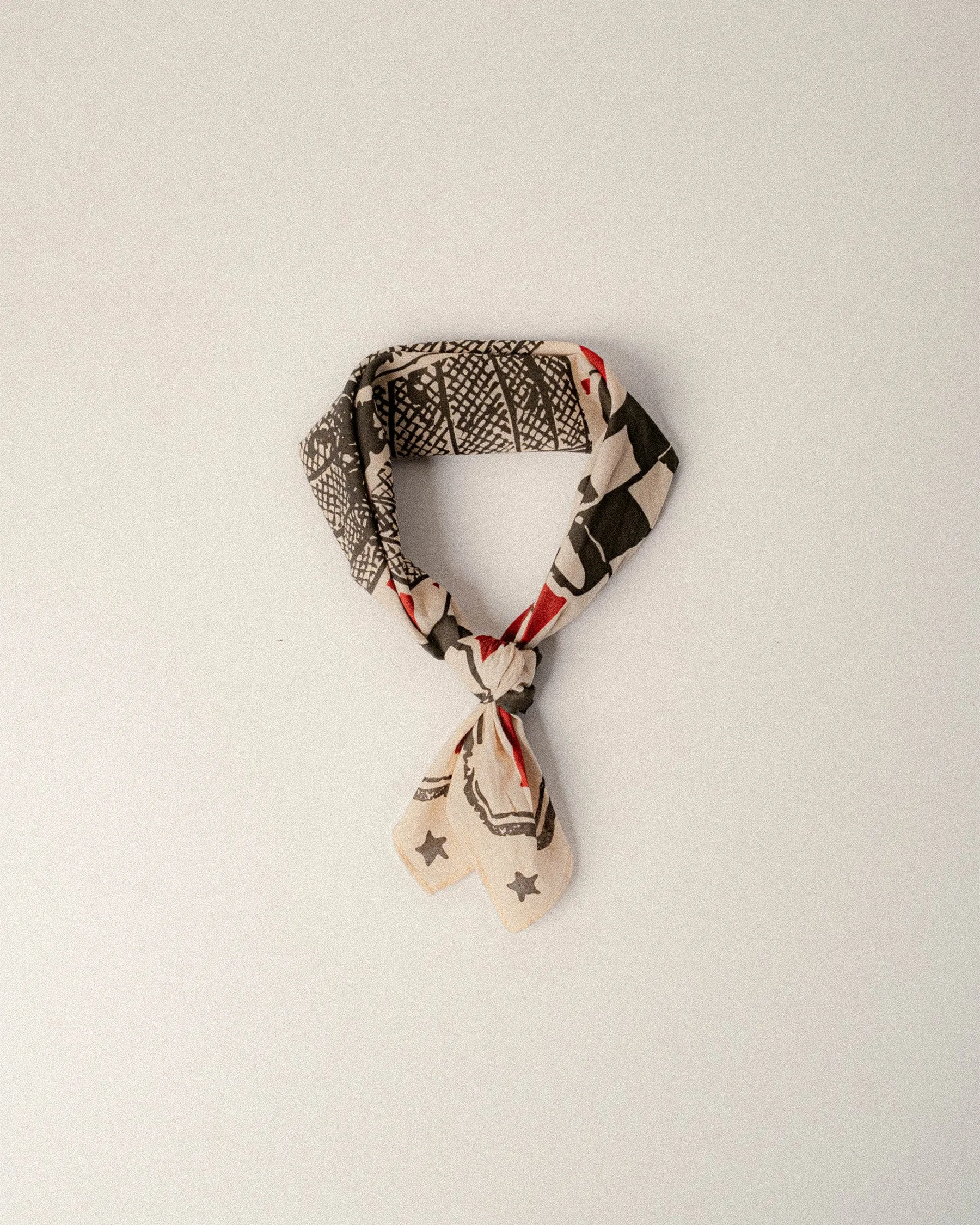 Globe Of Death Bandana - Ecru sold by P & Co