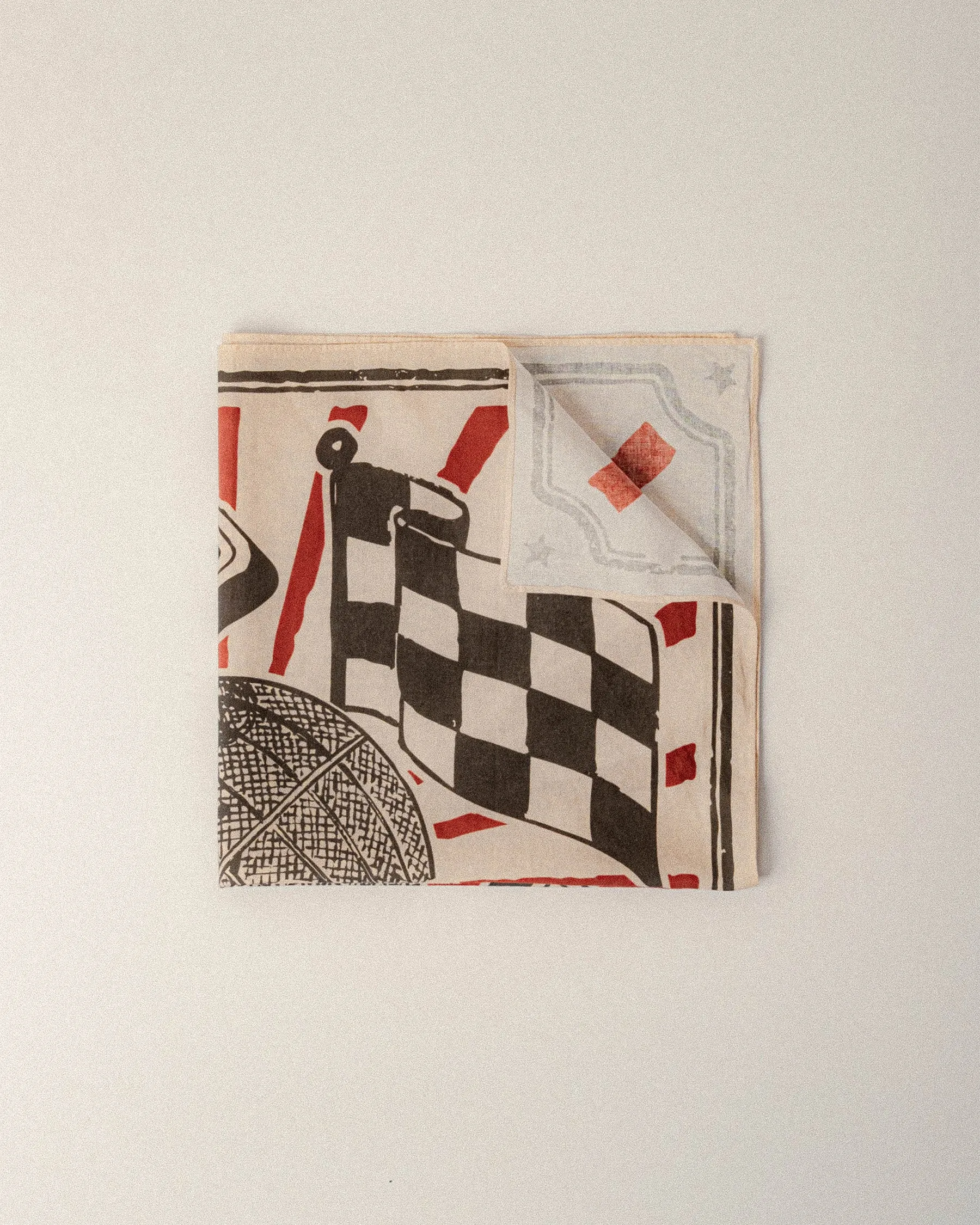 Globe Of Death Bandana - Ecru sold by P & Co product image thumbnail 3