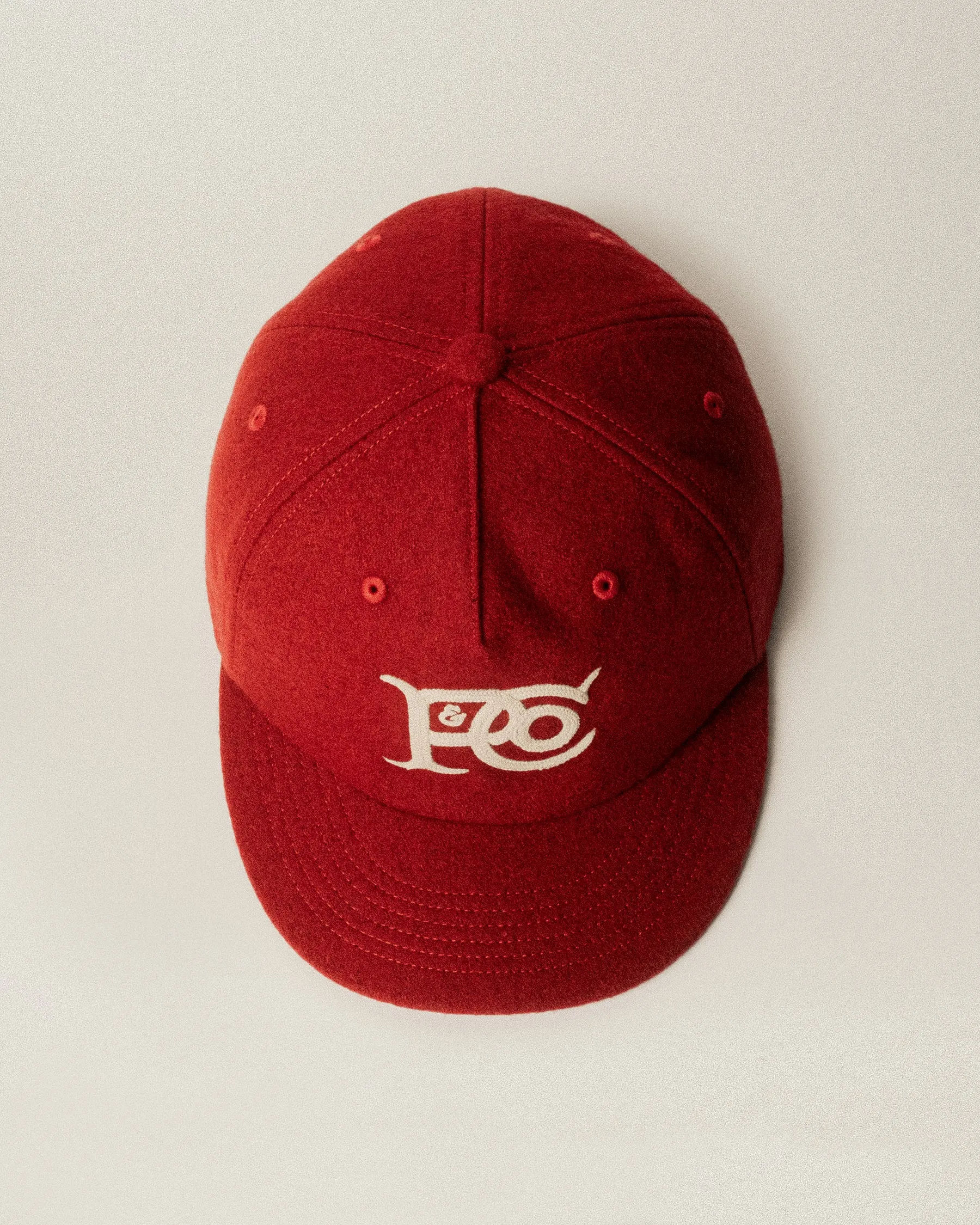 P&Co Classic Wool 5 Panel Cap - Red sold by P & Co product image thumbnail 4