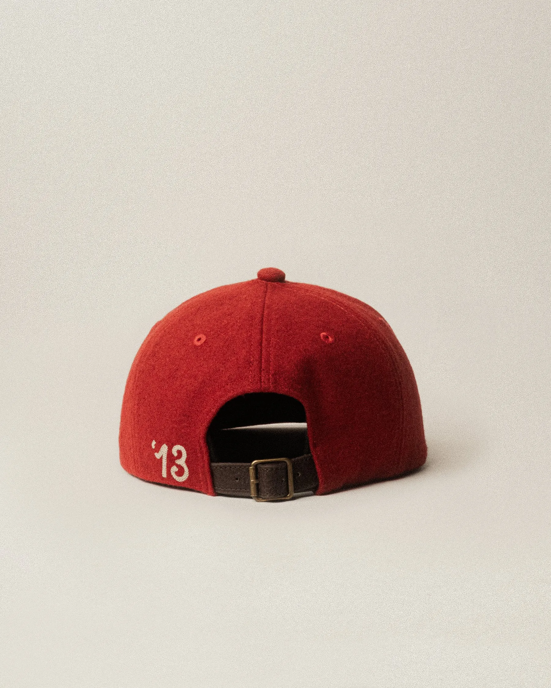 P&Co Classic Wool 5 Panel Cap - Red sold by P & Co product image thumbnail 5