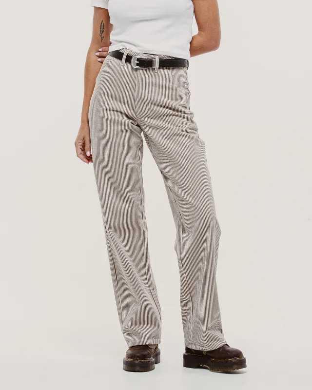 Nomad Pant - Ecru Hickory Stripe sold by P & Co