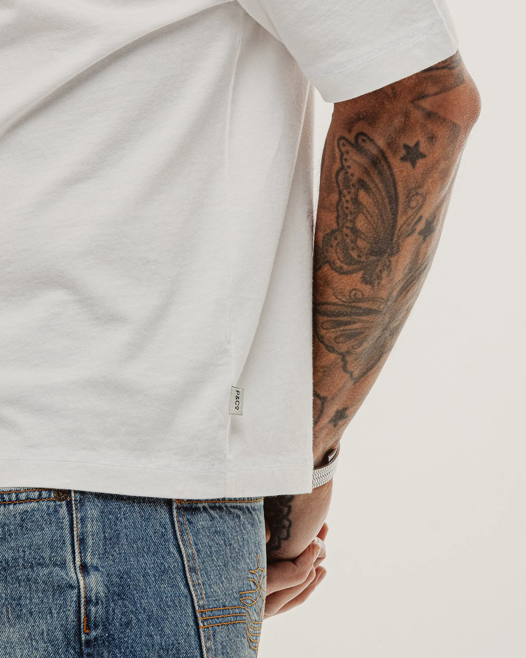 Essential Boxy T-Shirt - White sold by P & Co product image thumbnail 4