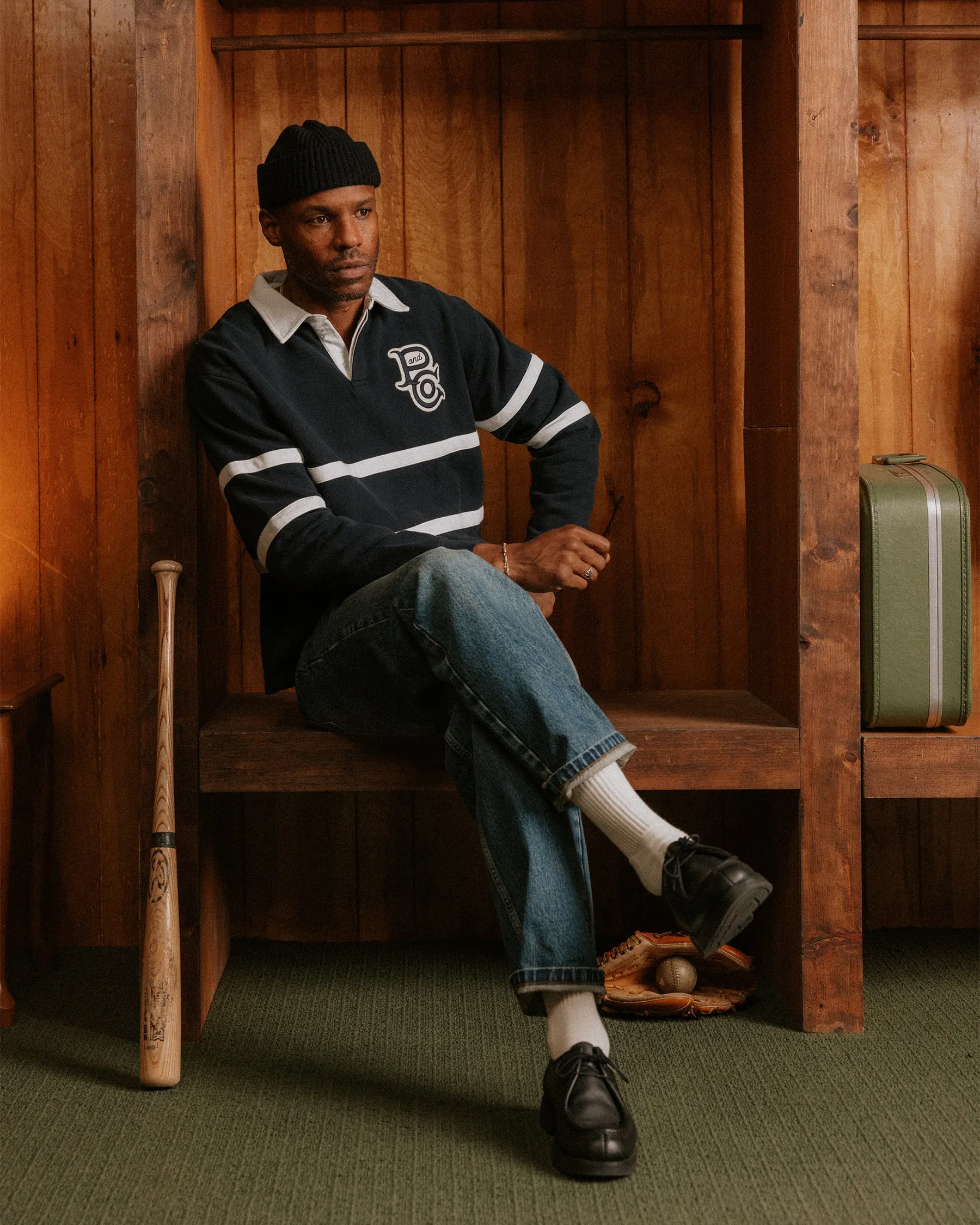 P&Co Classic Rugby Shirt - Navy sold by P & Co product image thumbnail 3