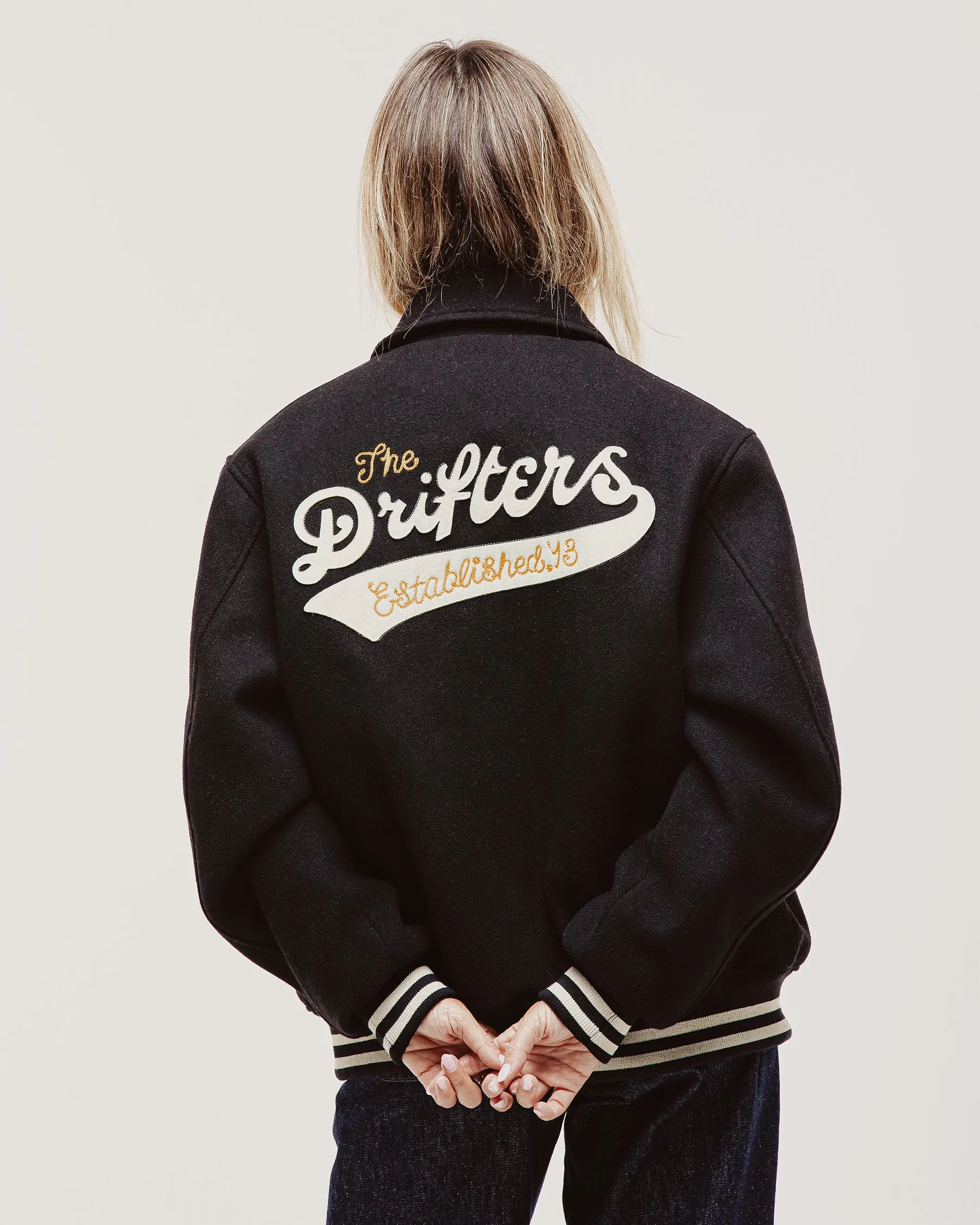Drifters Letterman Jacket - Black sold by P & Co product image thumbnail 2