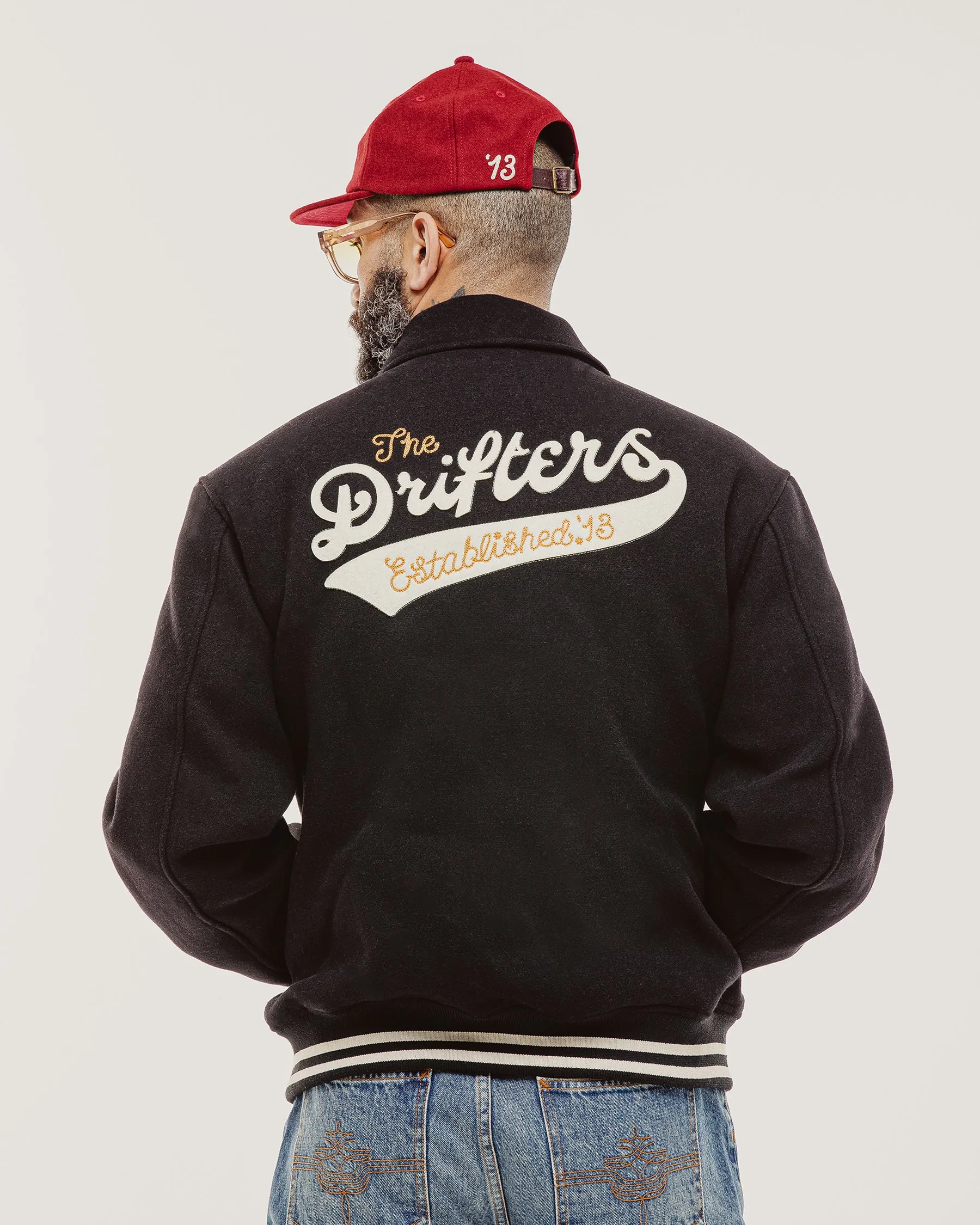 Drifters Letterman Jacket - Black sold by P & Co product image thumbnail 2