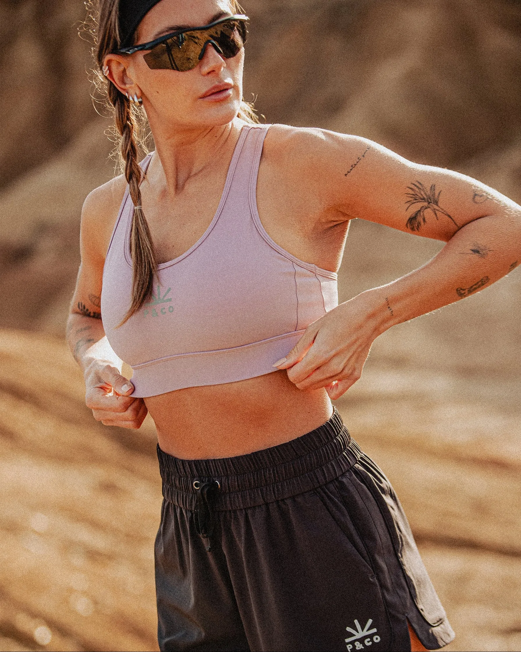 Worship The Sun Trail Sports Bra - Purple sold by P & Co product image thumbnail 4