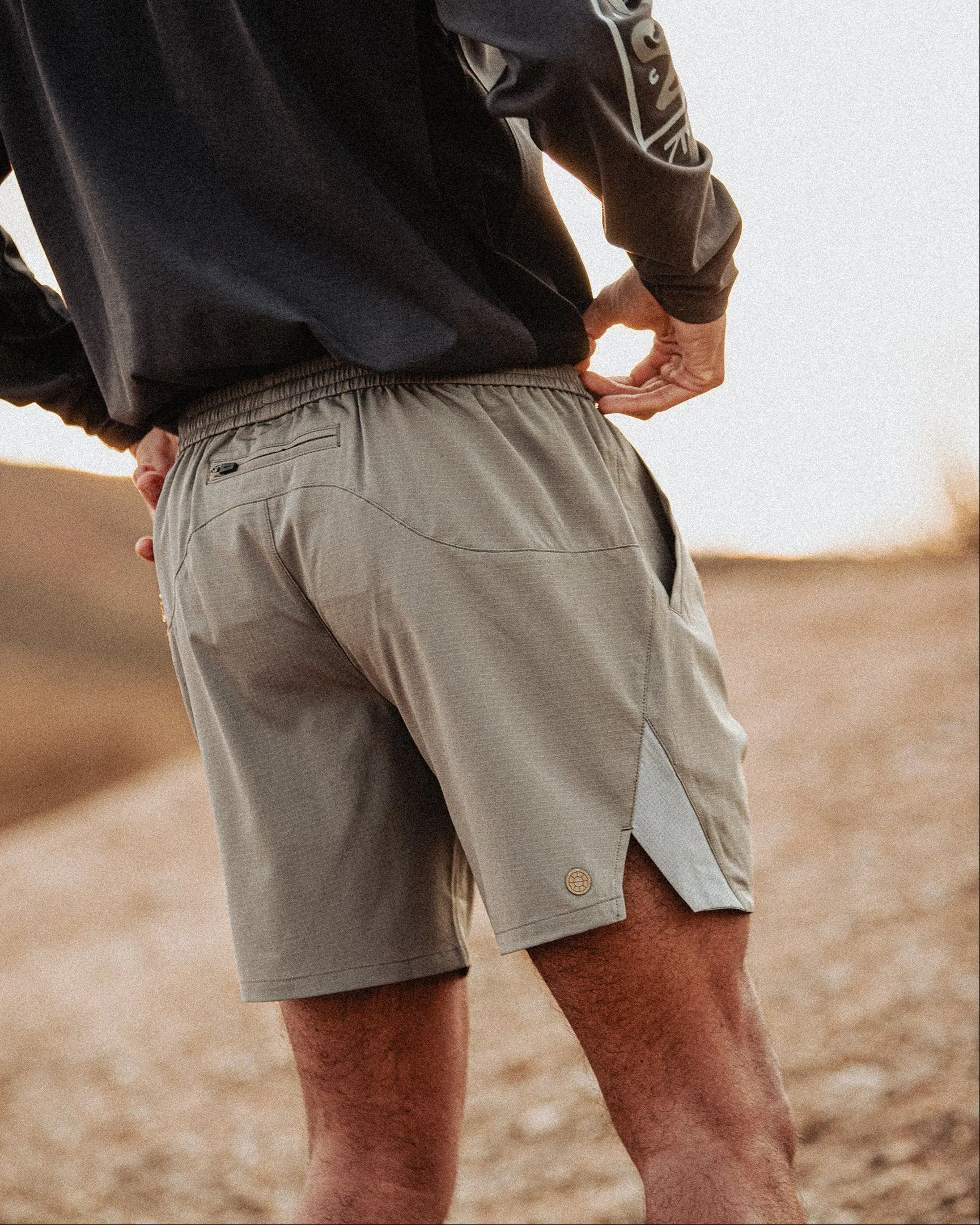 Space Trail Shorts - Sage sold by P & Co product image thumbnail 2