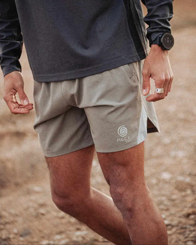 Space Trail Shorts - Sage sold by P & Co