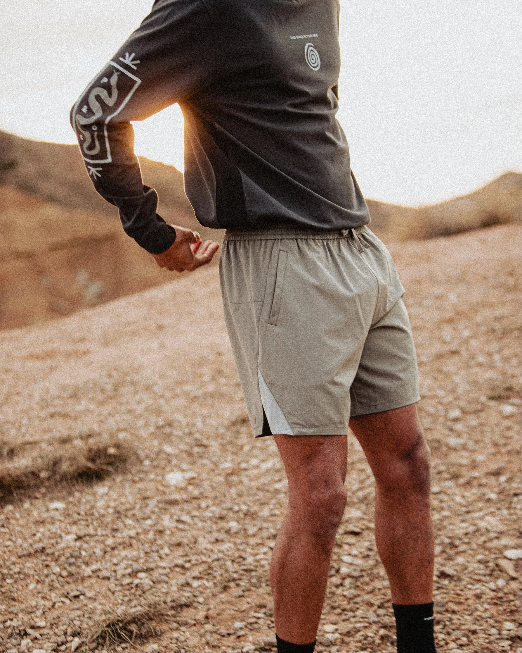 Space Trail Shorts - Sage sold by P & Co product image thumbnail 5