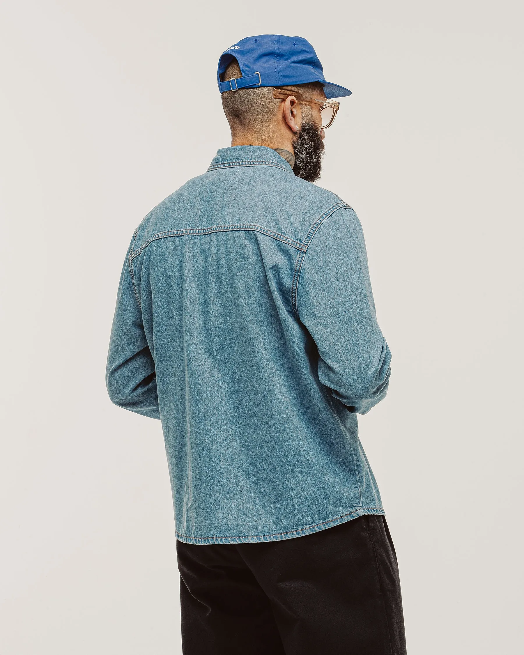 Mason Denim Shirt - Light Wash sold by P & Co product image thumbnail 2