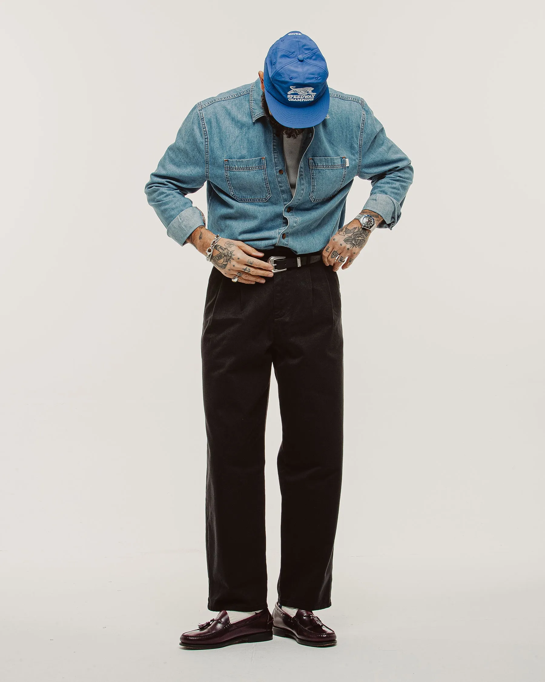 Mason Denim Shirt - Light Wash sold by P & Co product image thumbnail 5