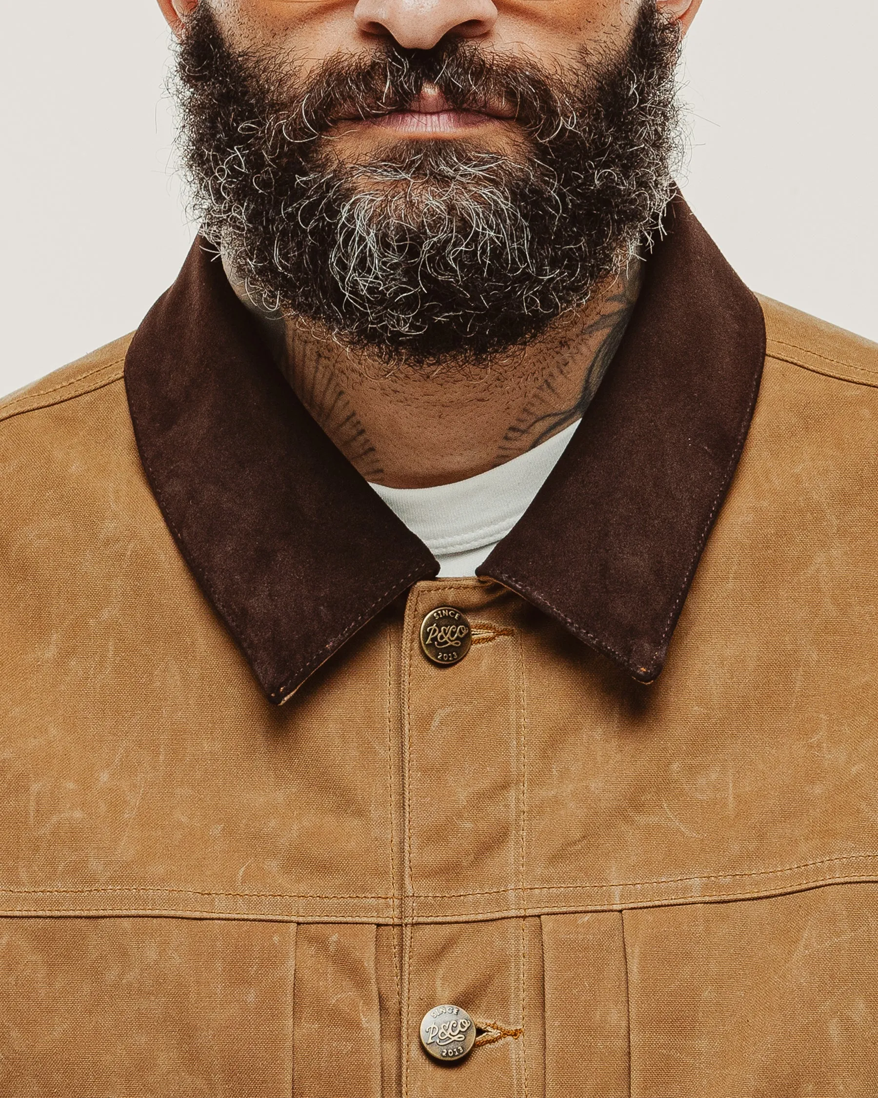 Harlan Waxed Canvas Jacket - Tan sold by P & Co product image thumbnail 4