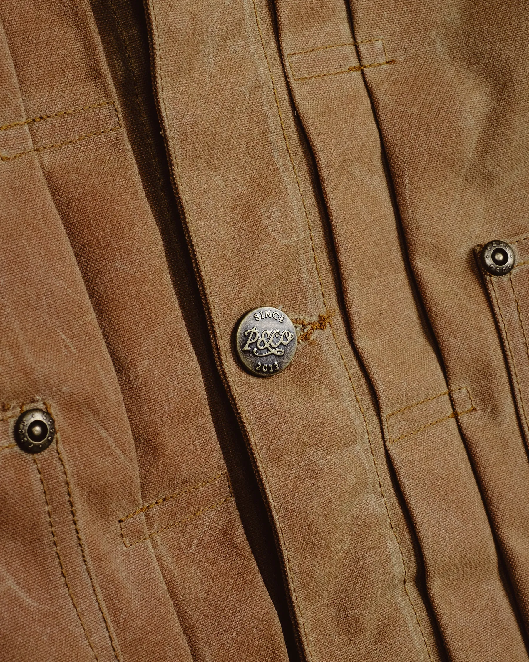 Harlan Waxed Canvas Jacket - Tan sold by P & Co product image thumbnail 5