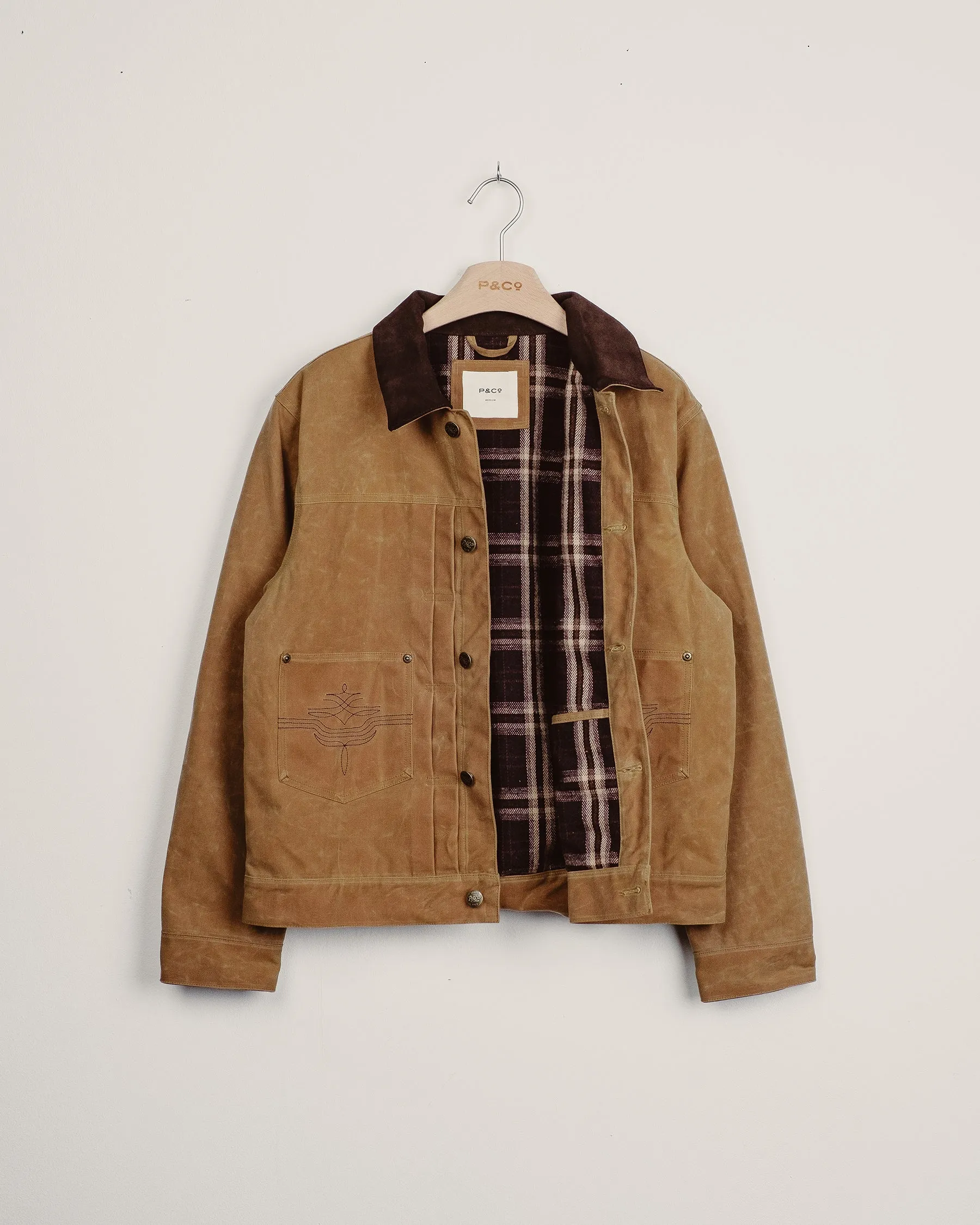 Harlan Waxed Canvas Jacket - Tan sold by P & Co product image thumbnail 2