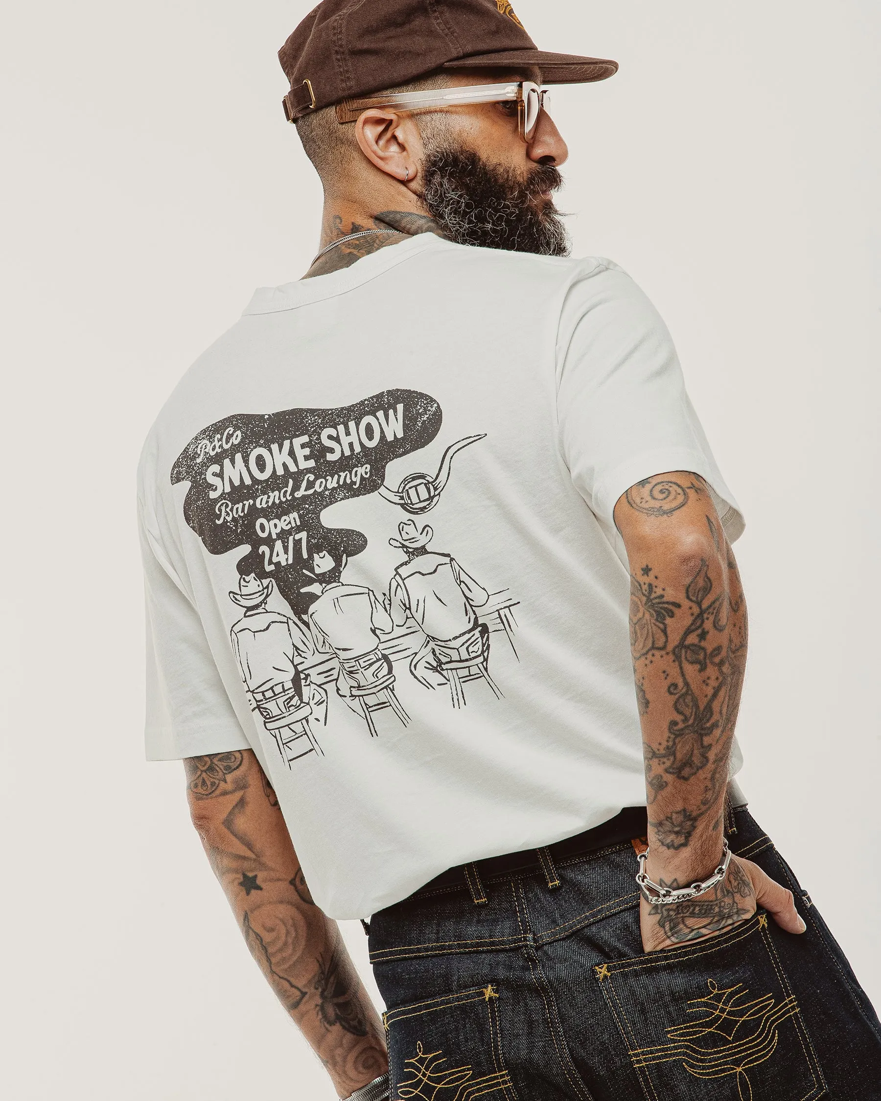 Smoke Show T-Shirt - Off White sold by P & Co