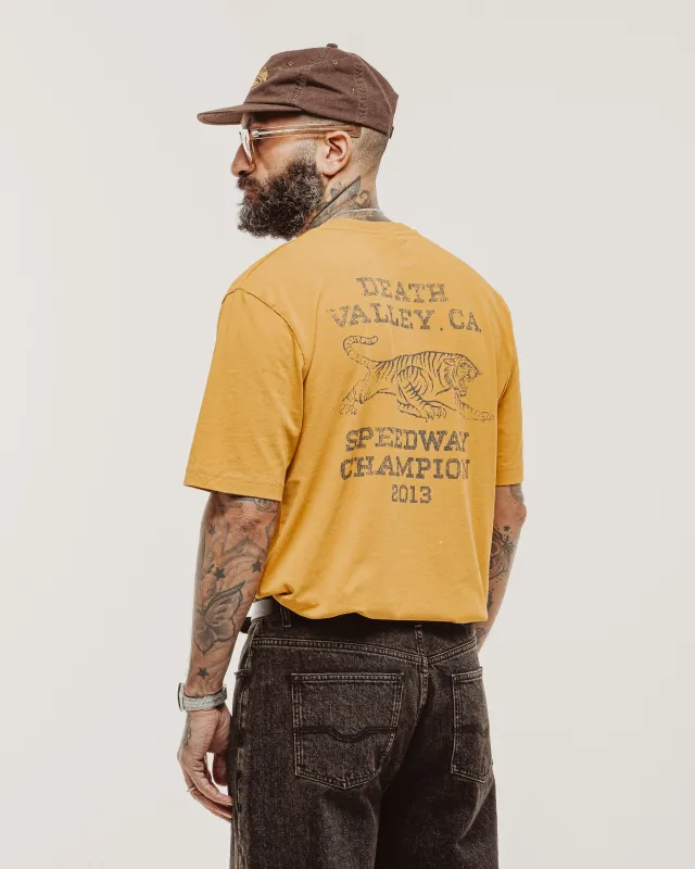 Speedway Champion Boxy T-shirt - Burnt Yellow sold by P & Co