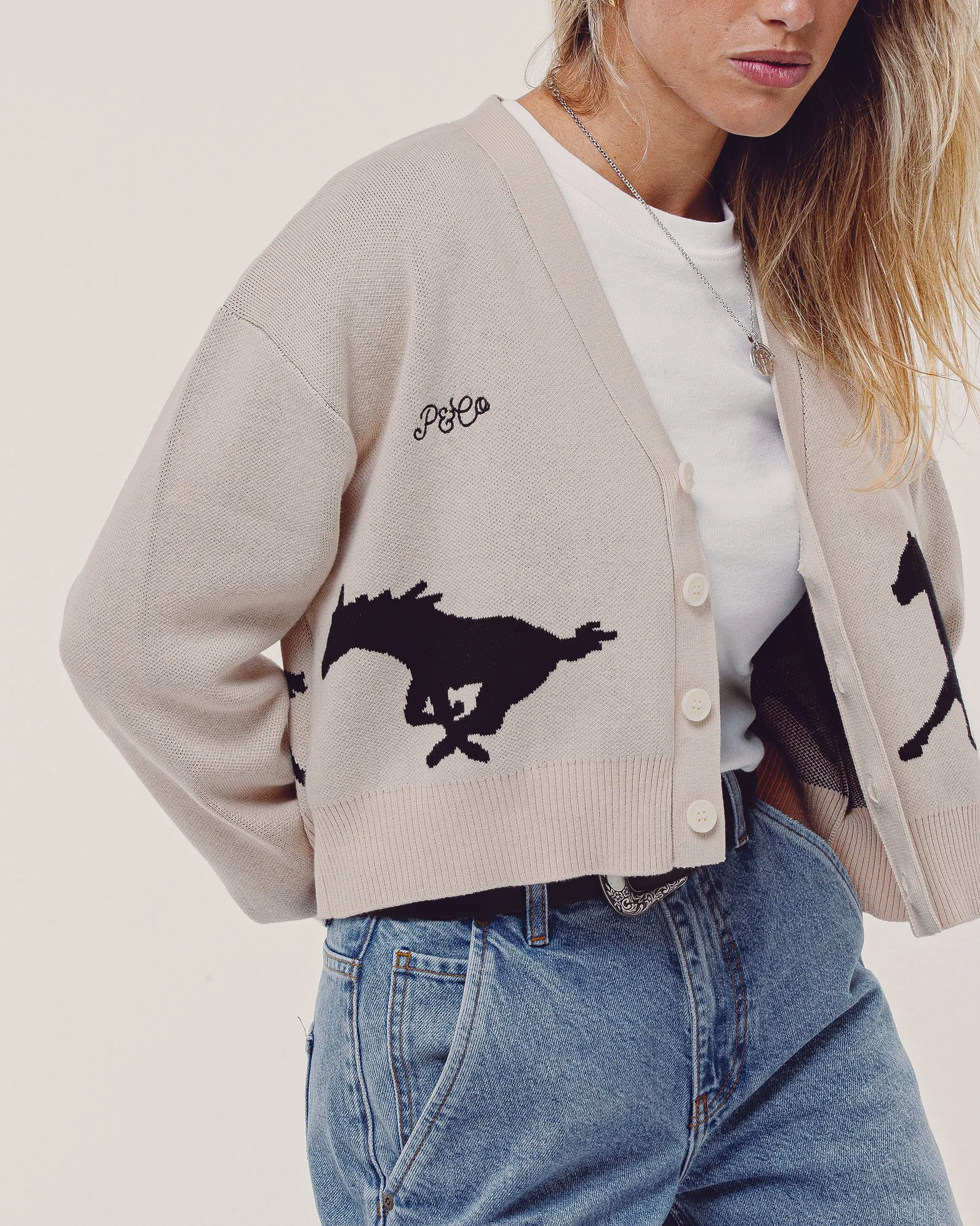 Nora Cardigan - Ecru sold by P & Co product image thumbnail 3