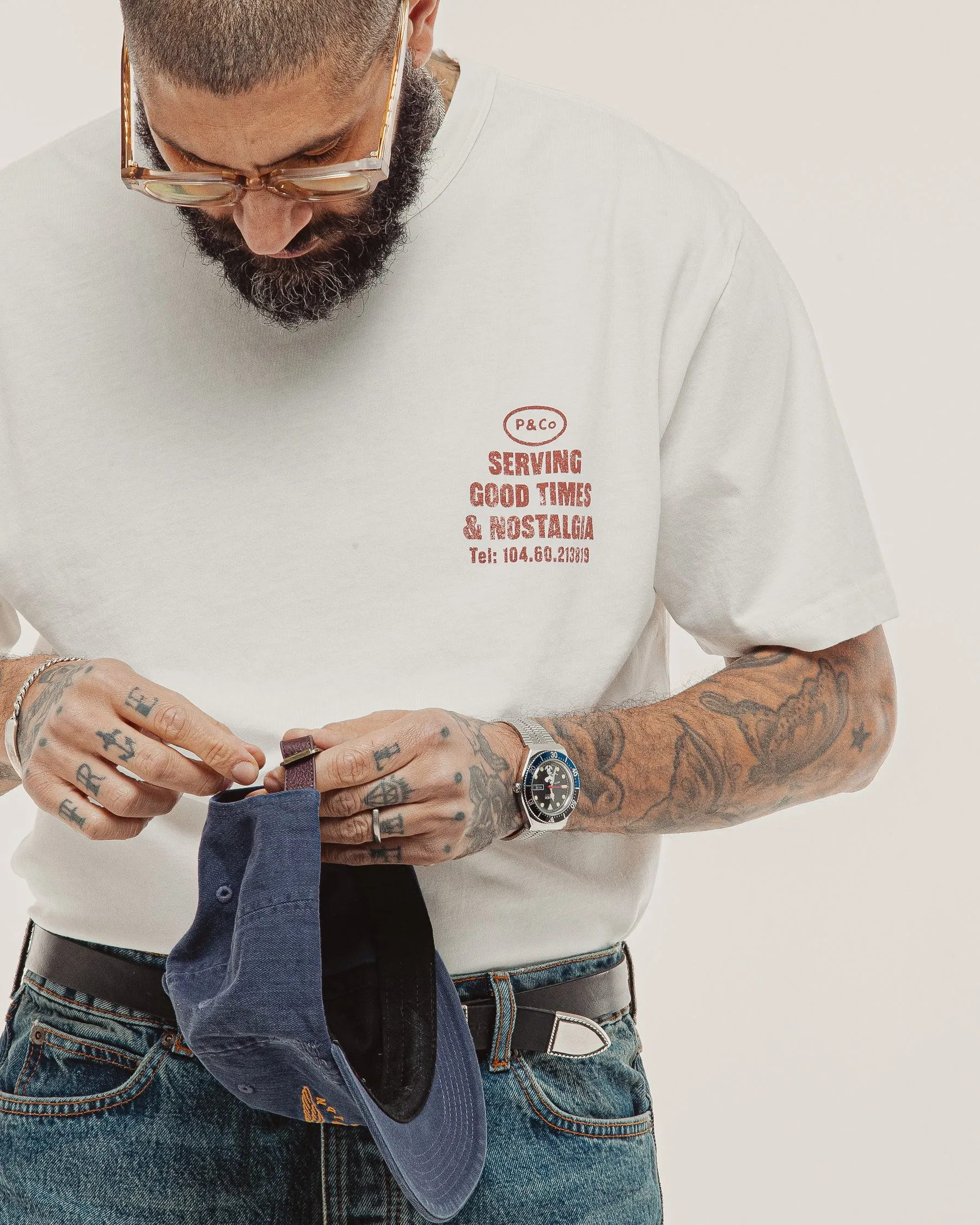 Good Times T-Shirt - Off White sold by P & Co product image thumbnail 5