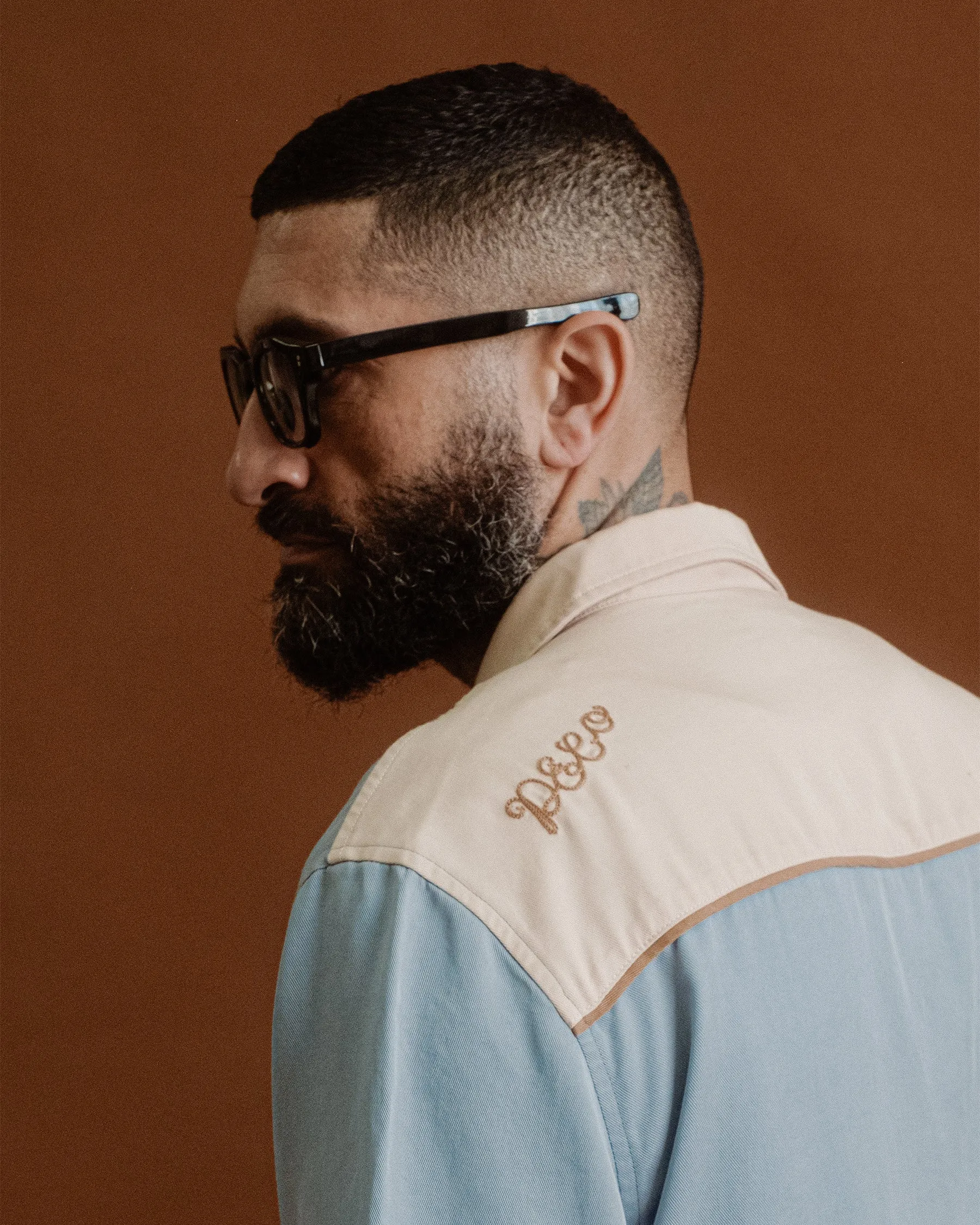 Walter Bowling Shirt - Vintage Blue sold by P & Co product image thumbnail 2