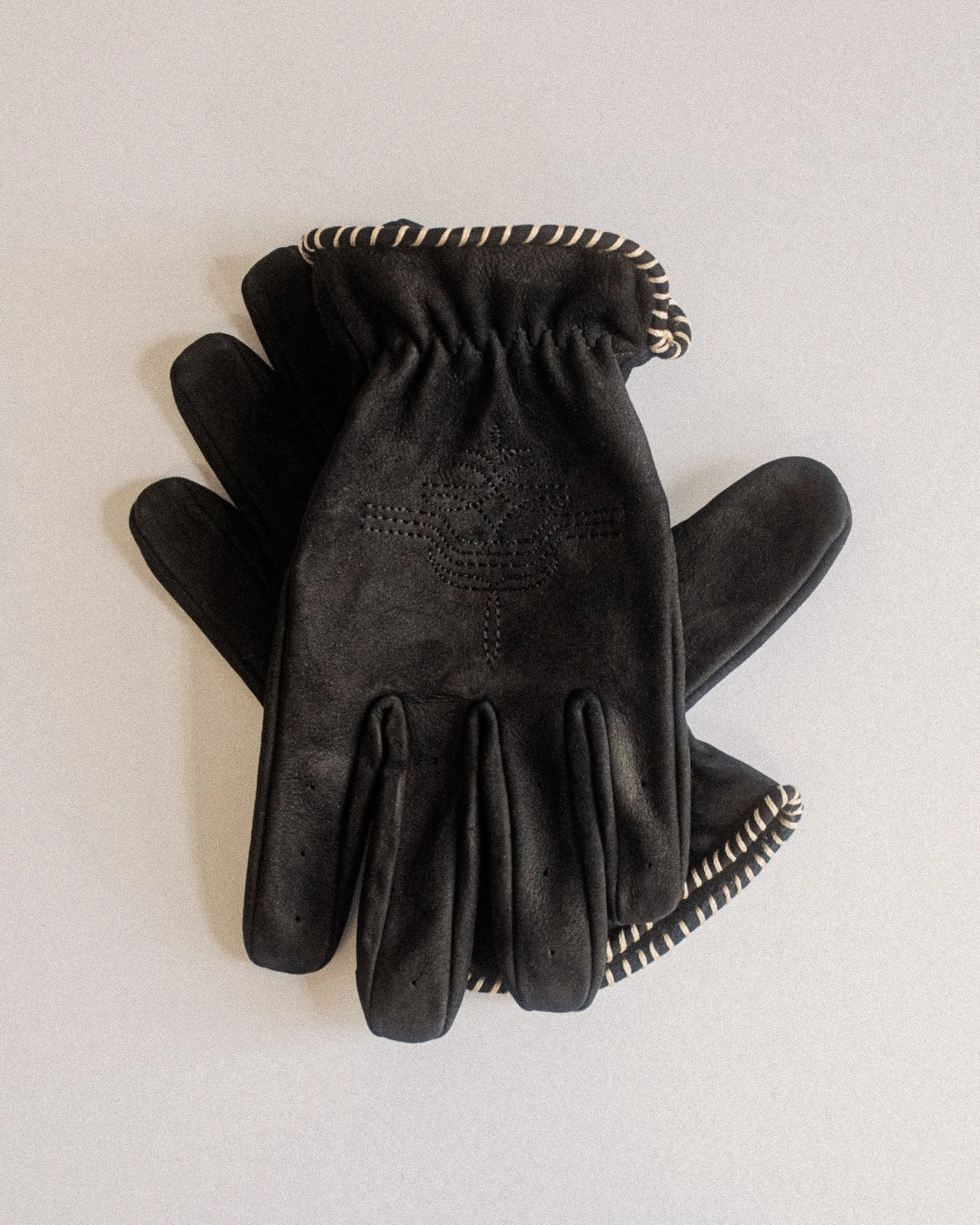 Austin Suede Riding Gloves - Black sold by P & Co